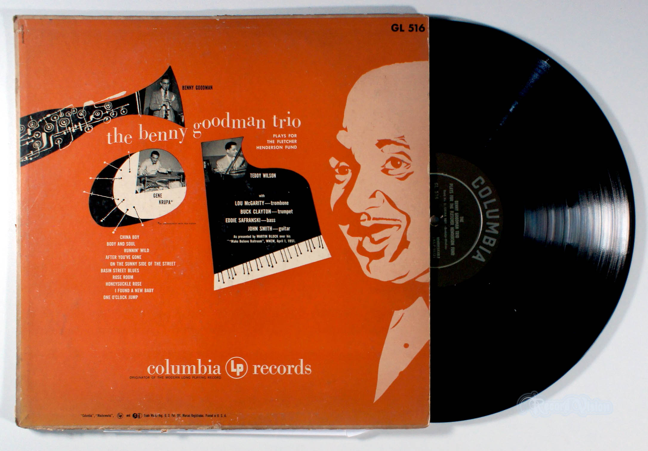 Benny Goodman - Plays for the Fletcher Henderson Fund (front cover) Vinyl
