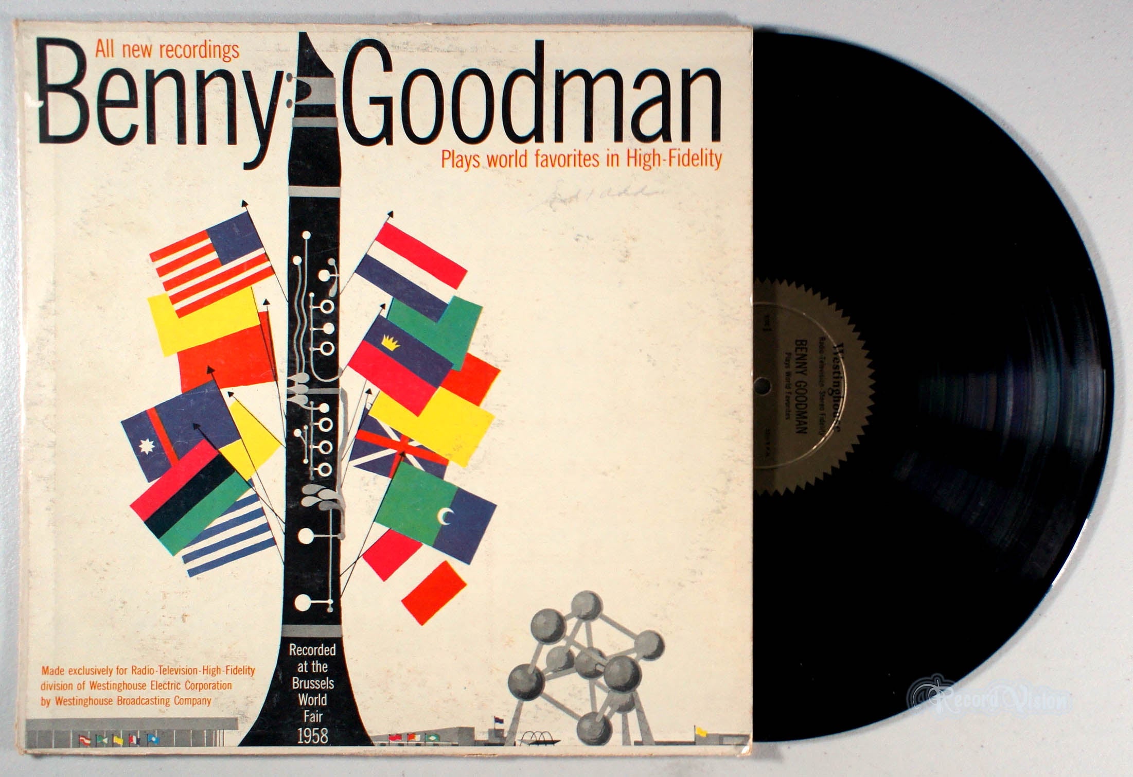 Benny Goodman - Plays World Favorites in High-Fidelity (front cover) Vinyl