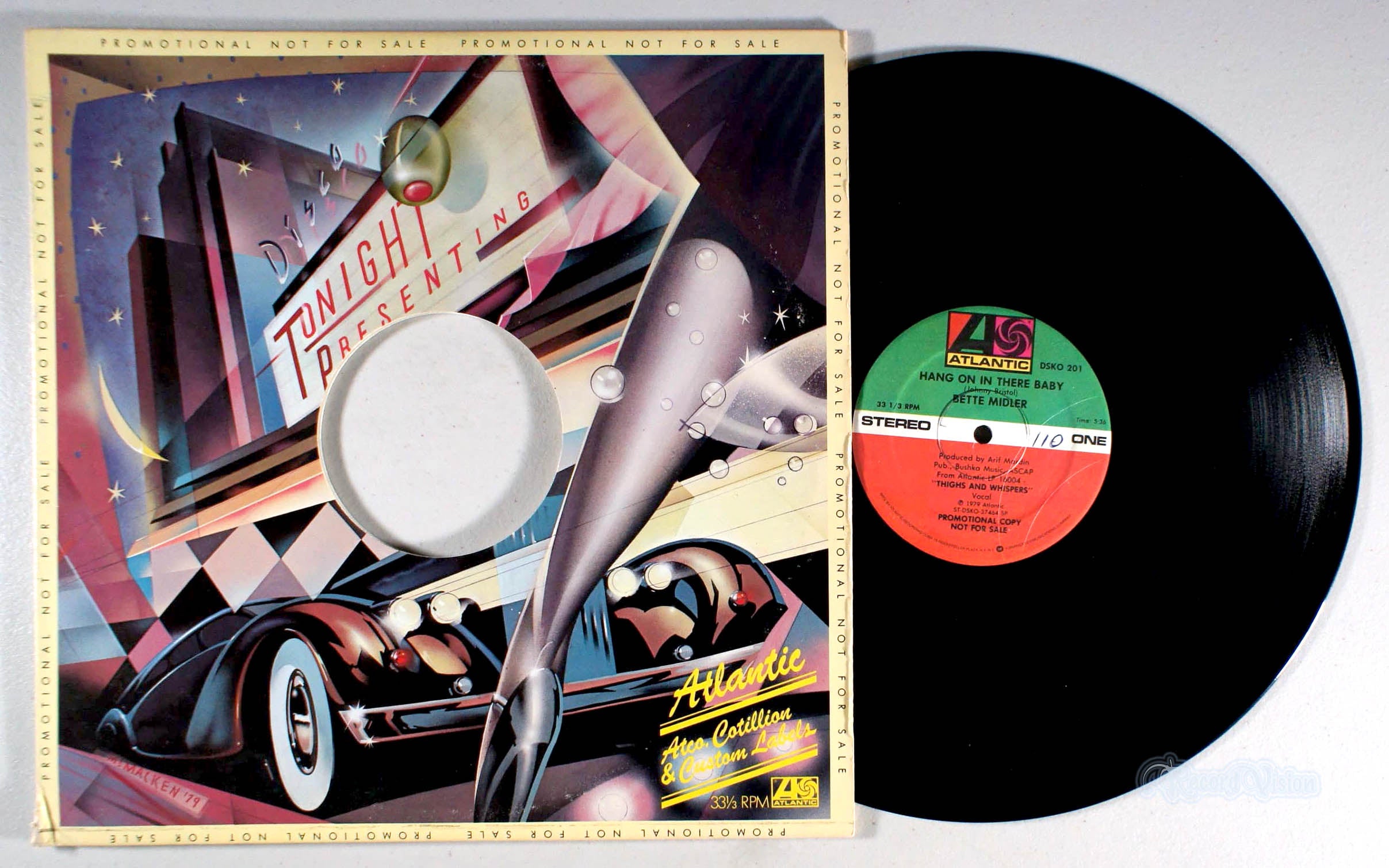 Bette Midler - Hang on in There Baby (front cover) Vinyl