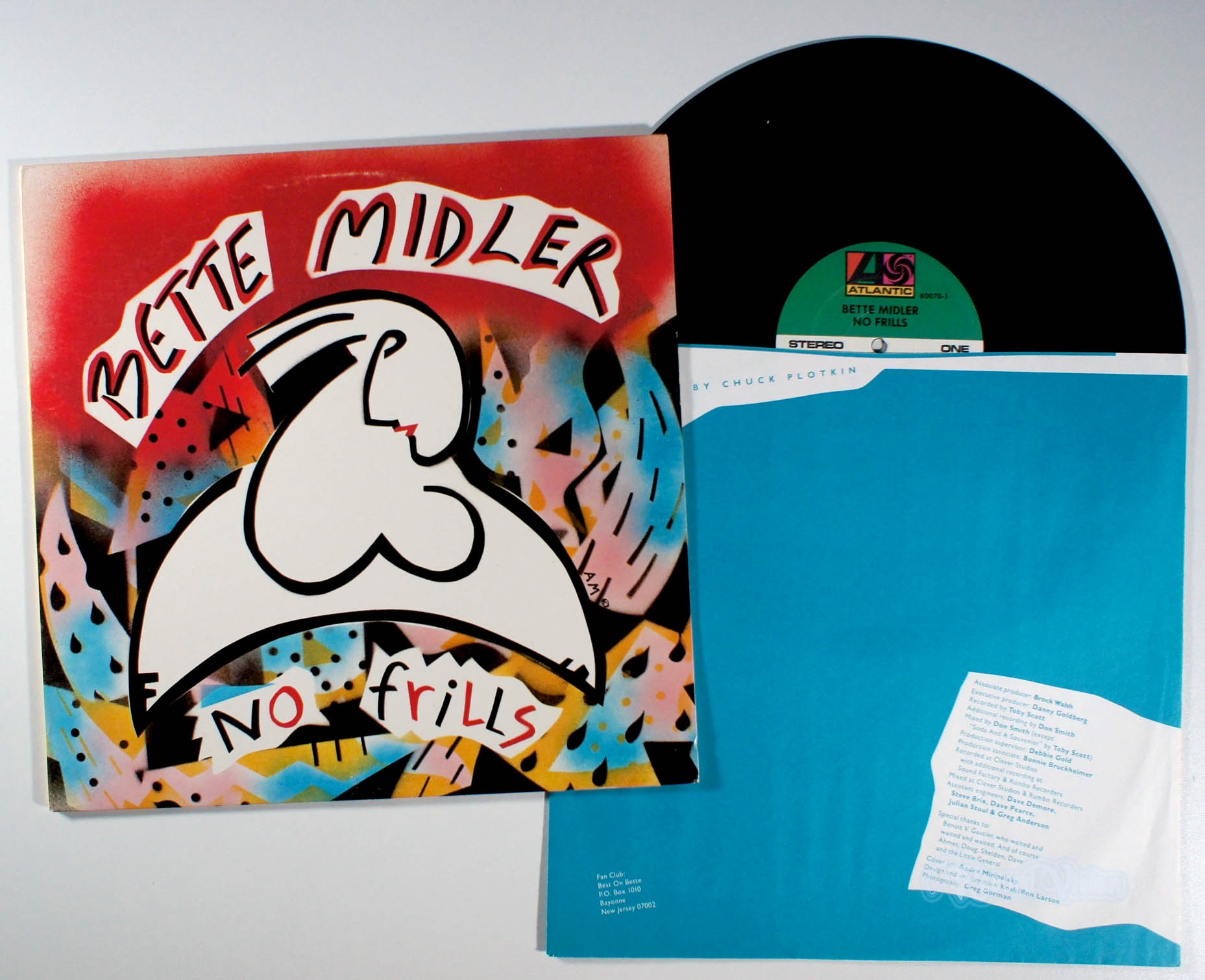 Bette Midler - No Frills (front cover) Vinyl