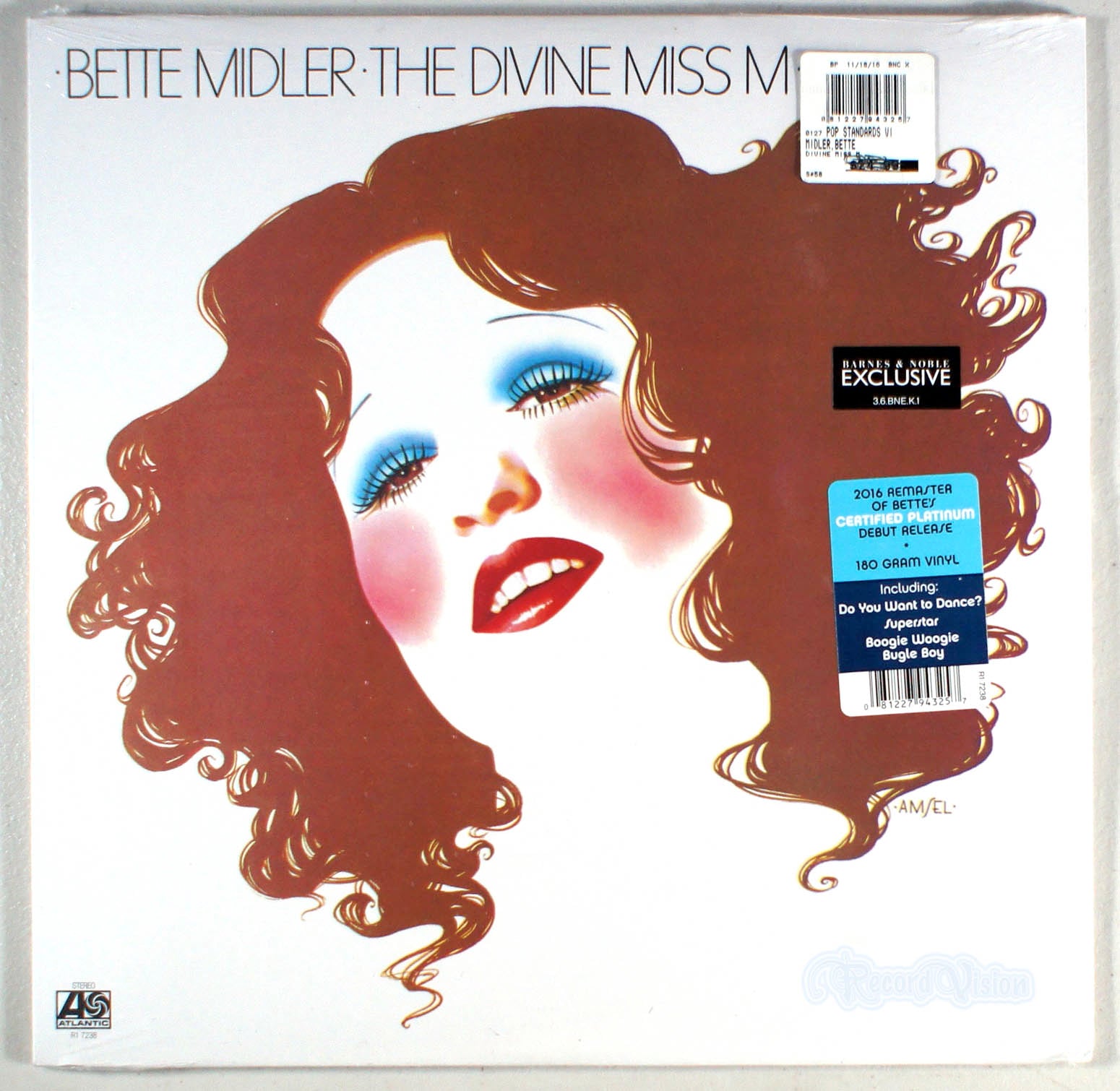 Bette Midler - The Divine Miss M (front cover) Vinyl