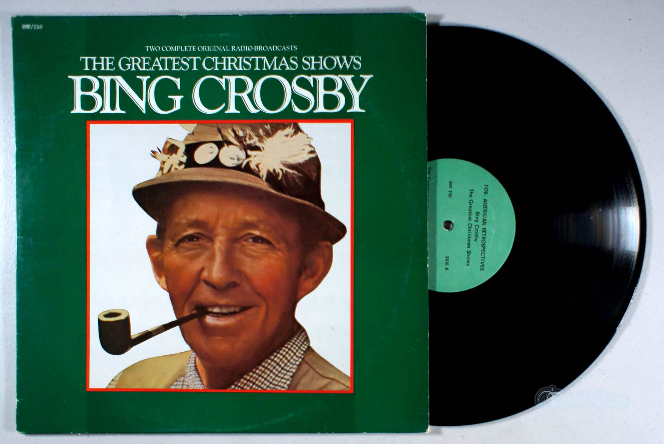 Bing Crosby - The Greatest Christmas Shows (front cover) Vinyl