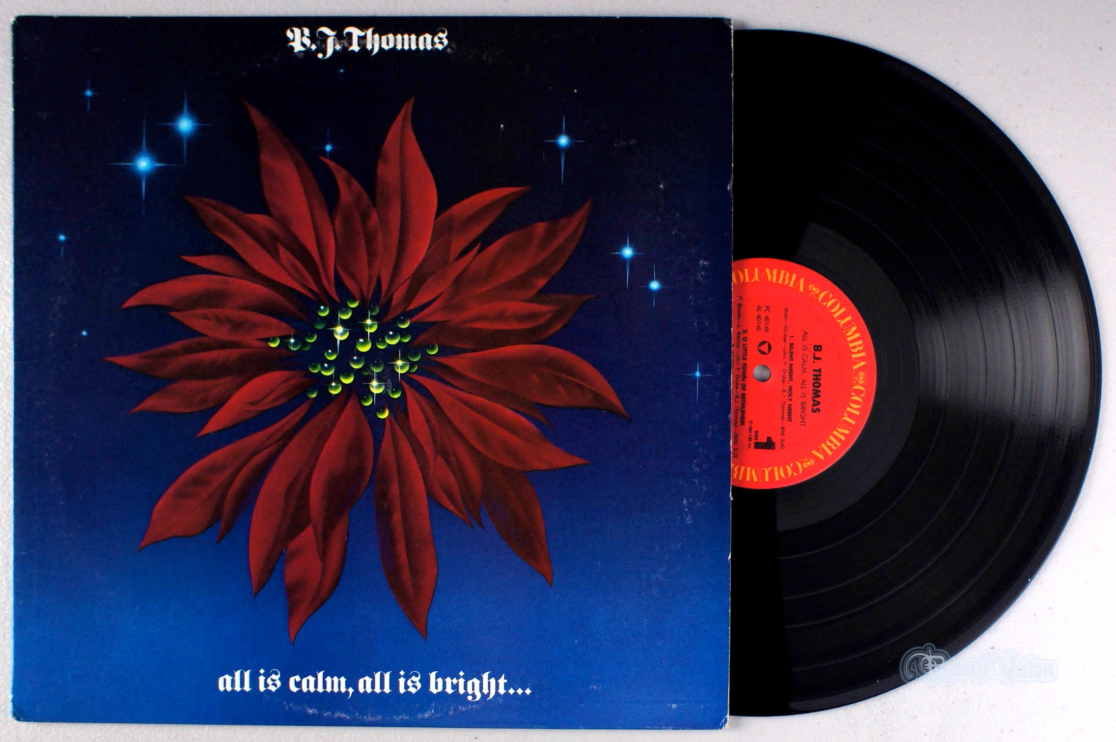 B. J. Thomas - All is Calm, All is Bright (front cover) Vinyl