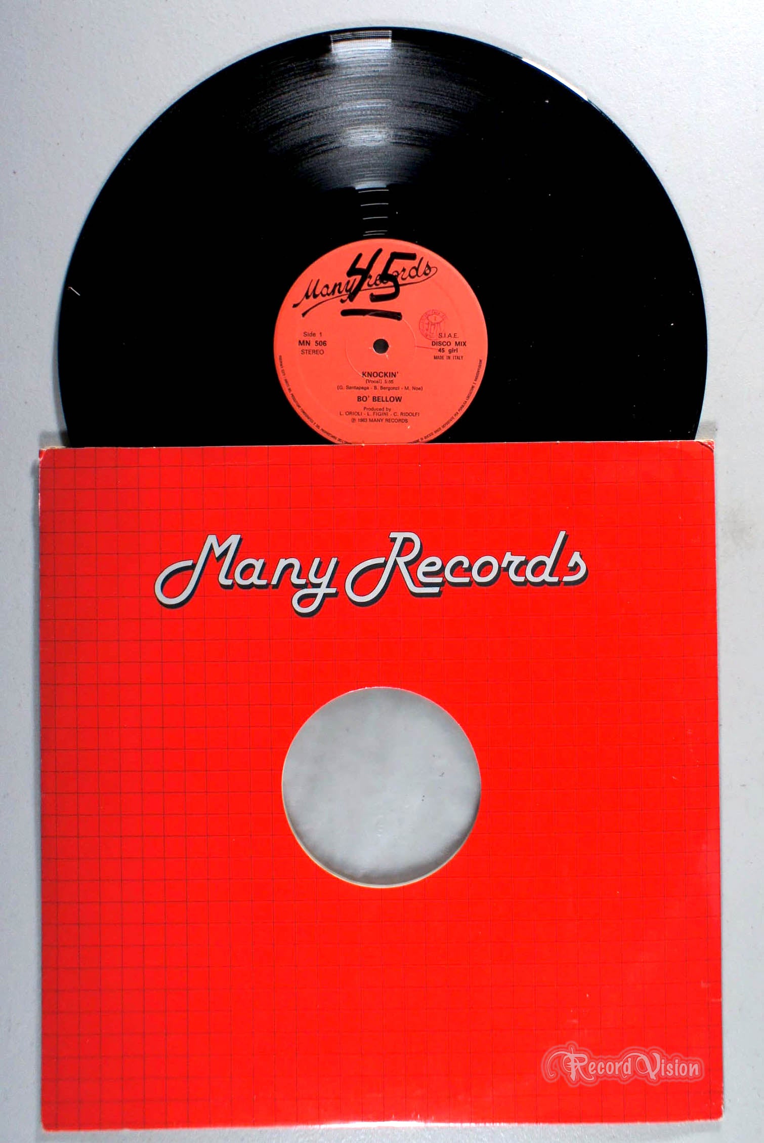 Bo' Bellow - Knockin' (front cover) Vinyl