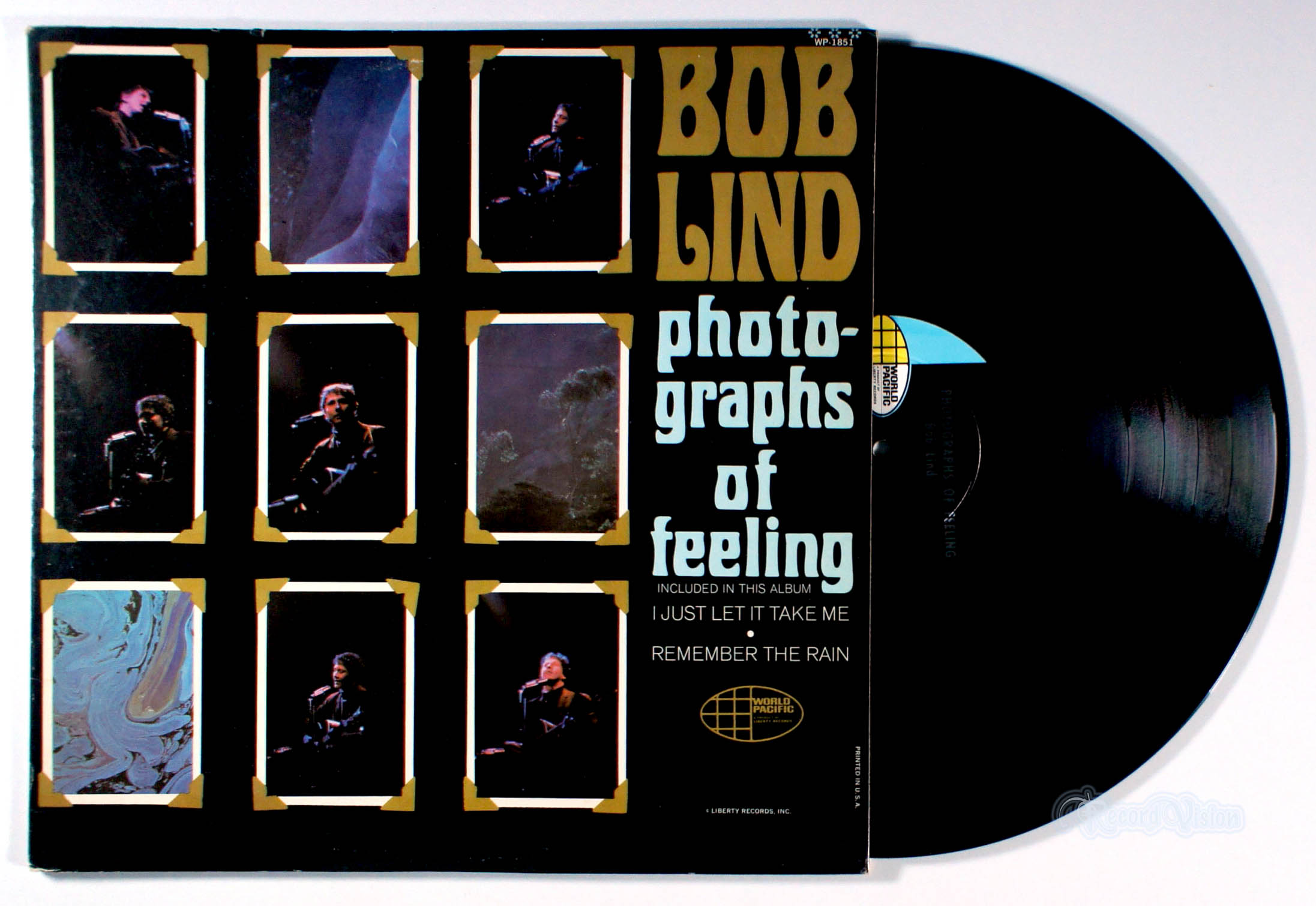 Bob Lind - Photographs of Feeling (front cover) Vinyl