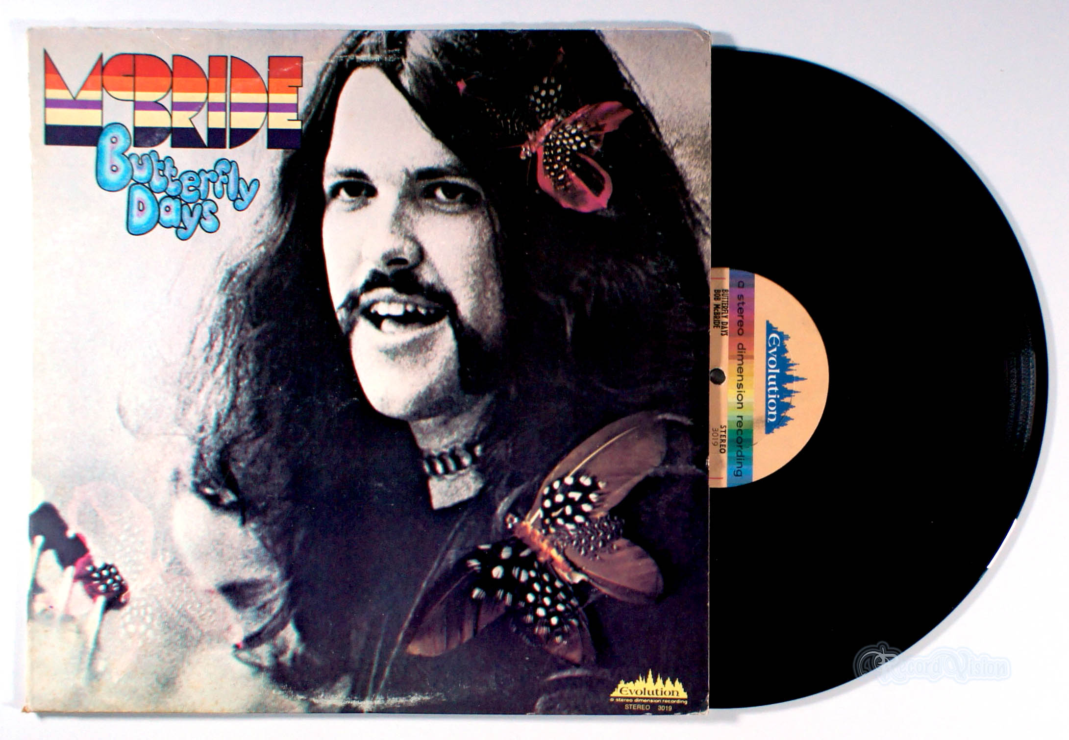 Bob McBride - Butterfly Days (front cover) Vinyl