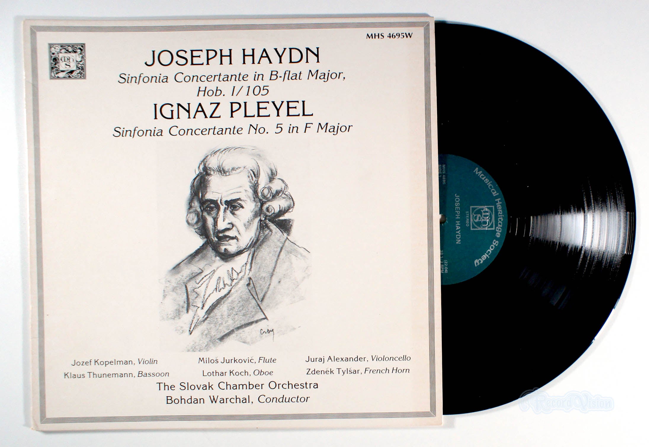 Bohdan Warchal - Haydn / Pleyel: Sinfonia Concertante (front cover) Vinyl