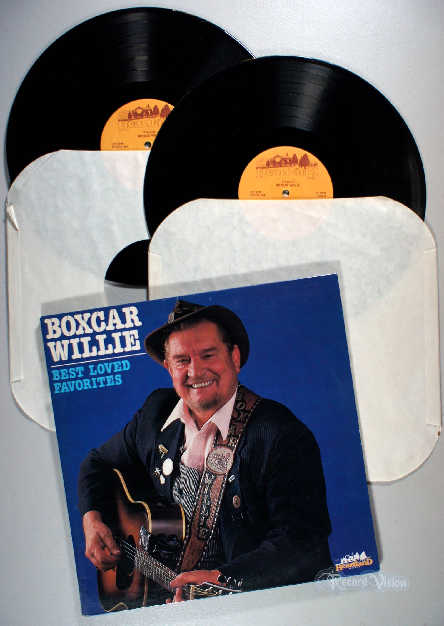 Boxcar Willie - Best Loved Favorites (front cover) Vinyl