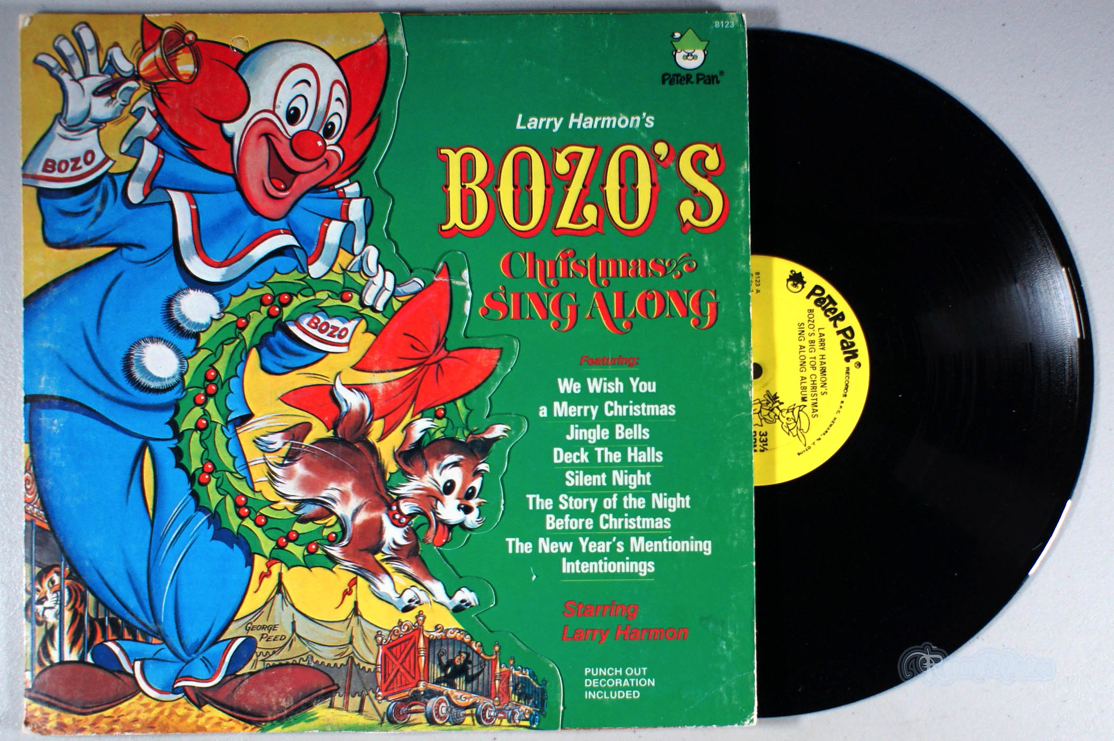 Bozo - Christmas Sing Along (front cover) Vinyl