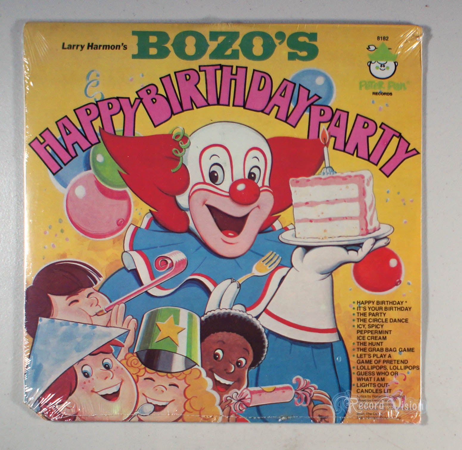 Bozo - Happy Birthday Party (front cover) Vinyl