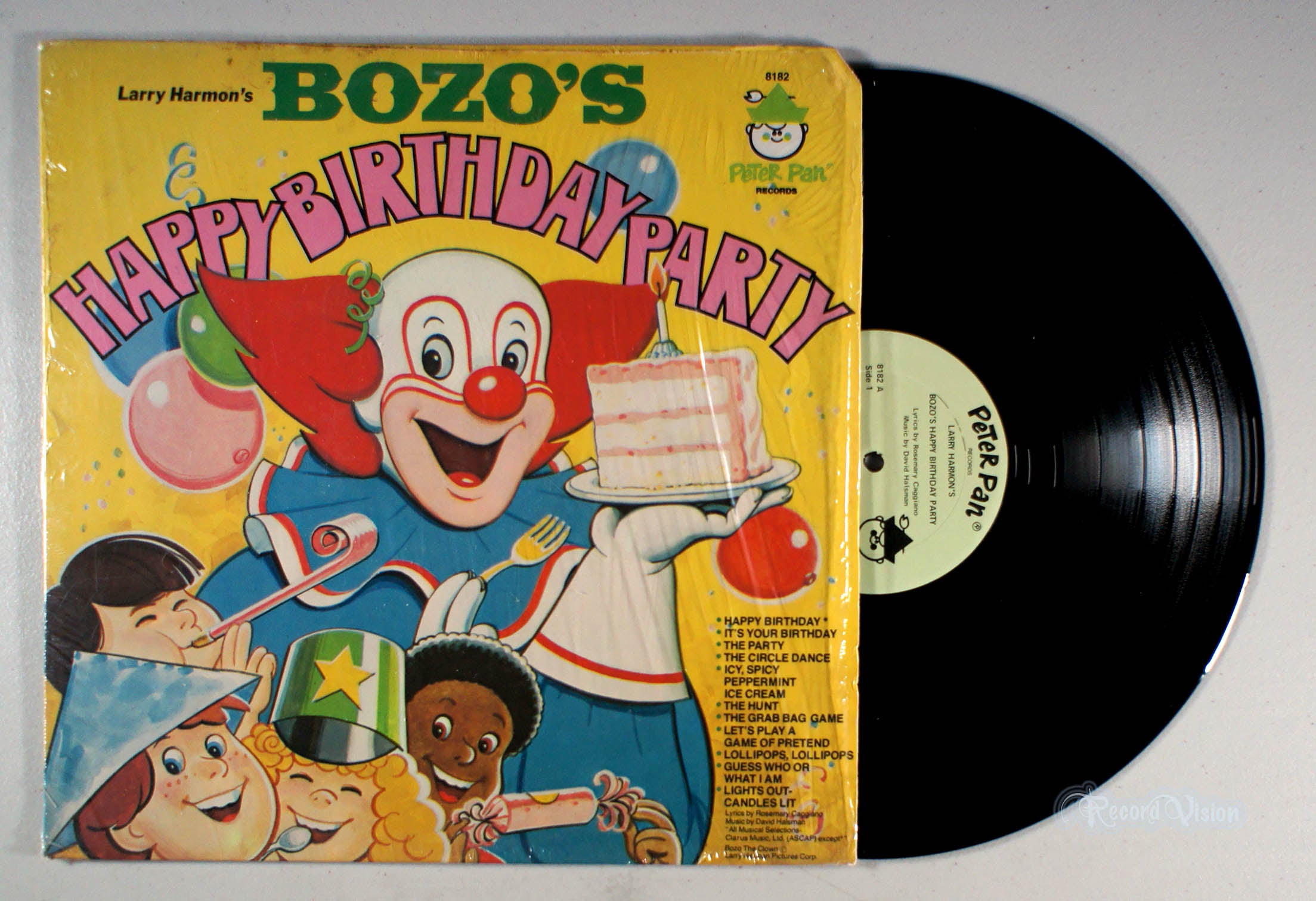 Bozo - Happy Birthday Party (front cover) Vinyl