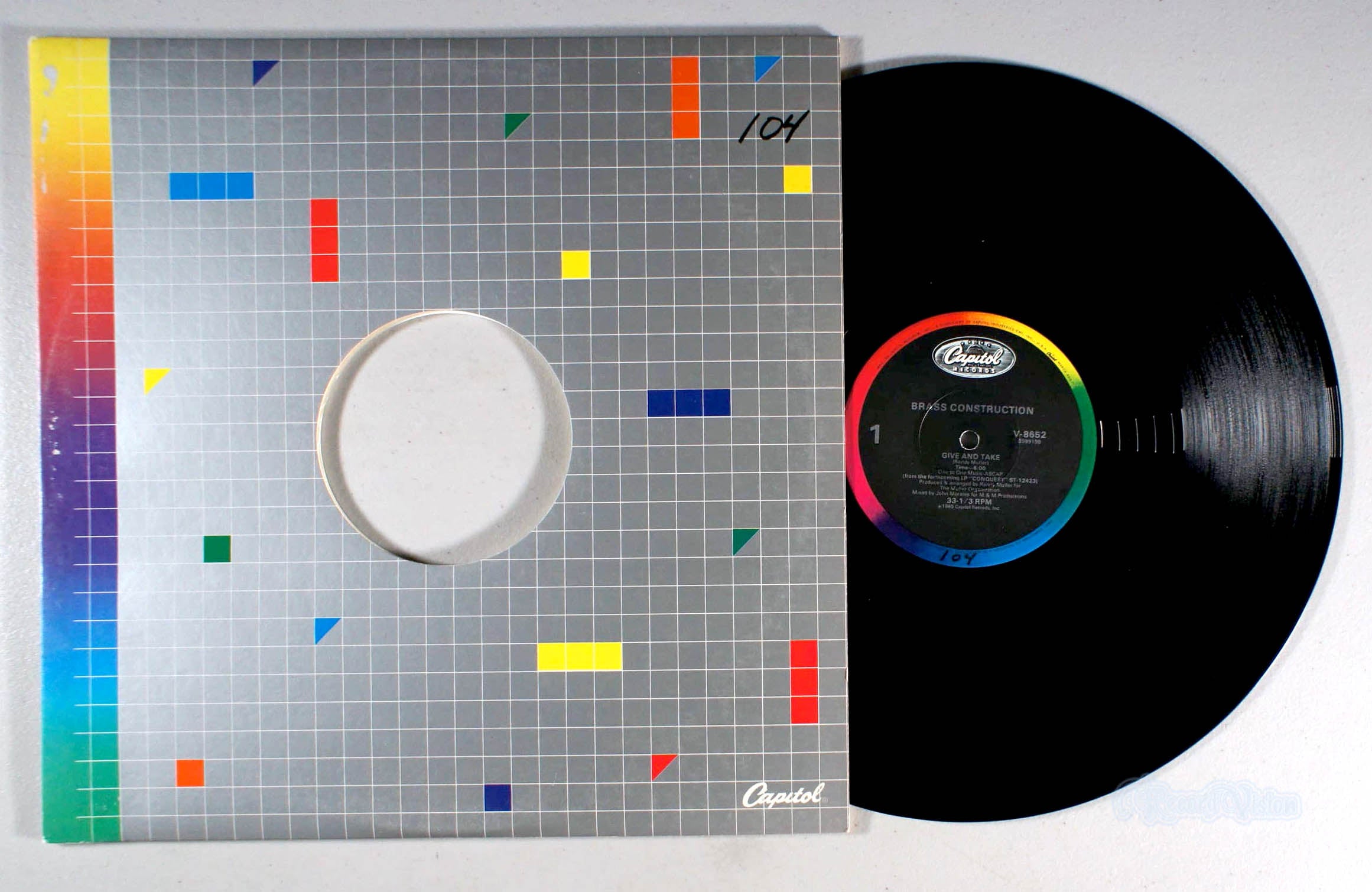 Brass Construction - Give and Take (front cover) Vinyl
