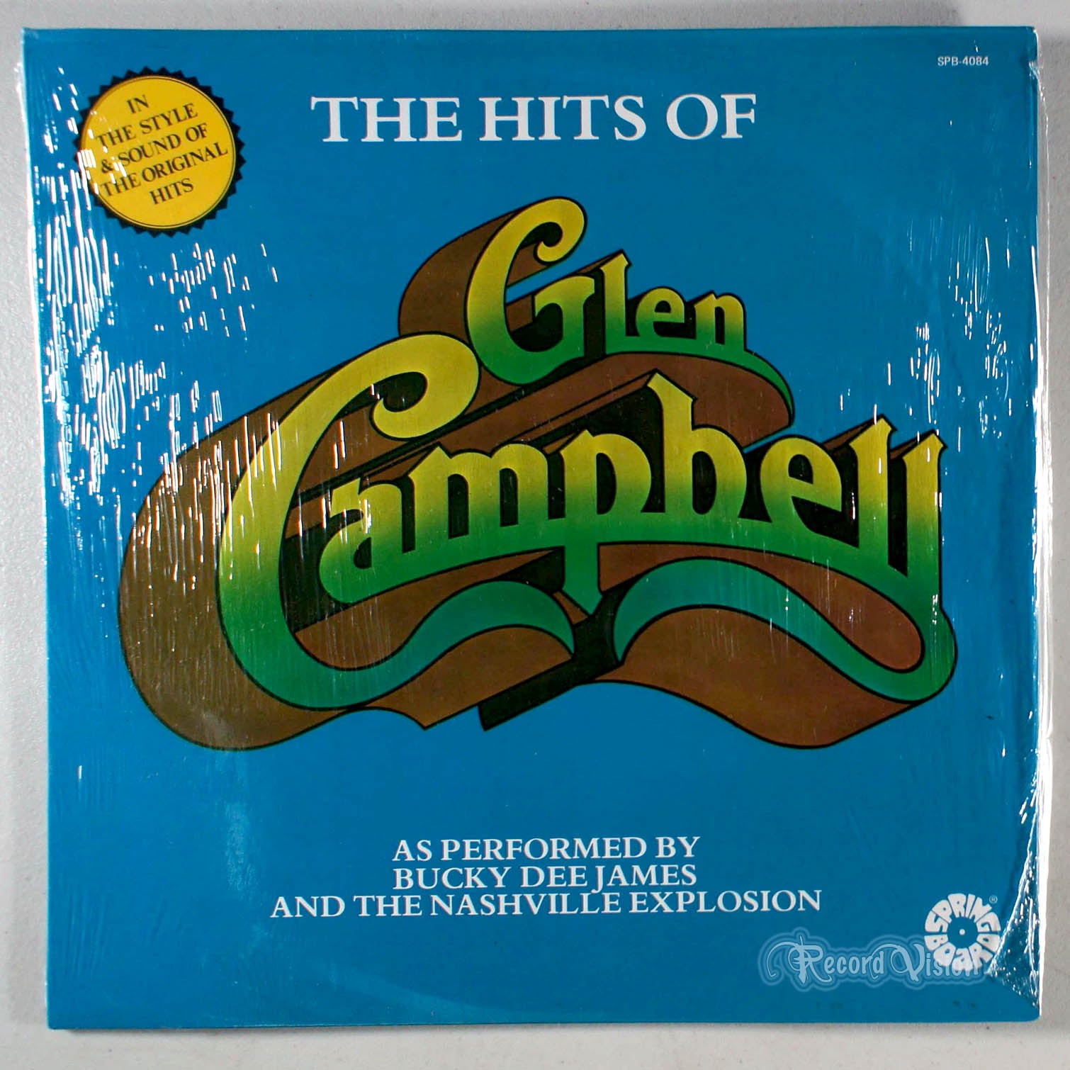 Bucky Dee James - The Hits of Glen Campbell (front cover) Vinyl