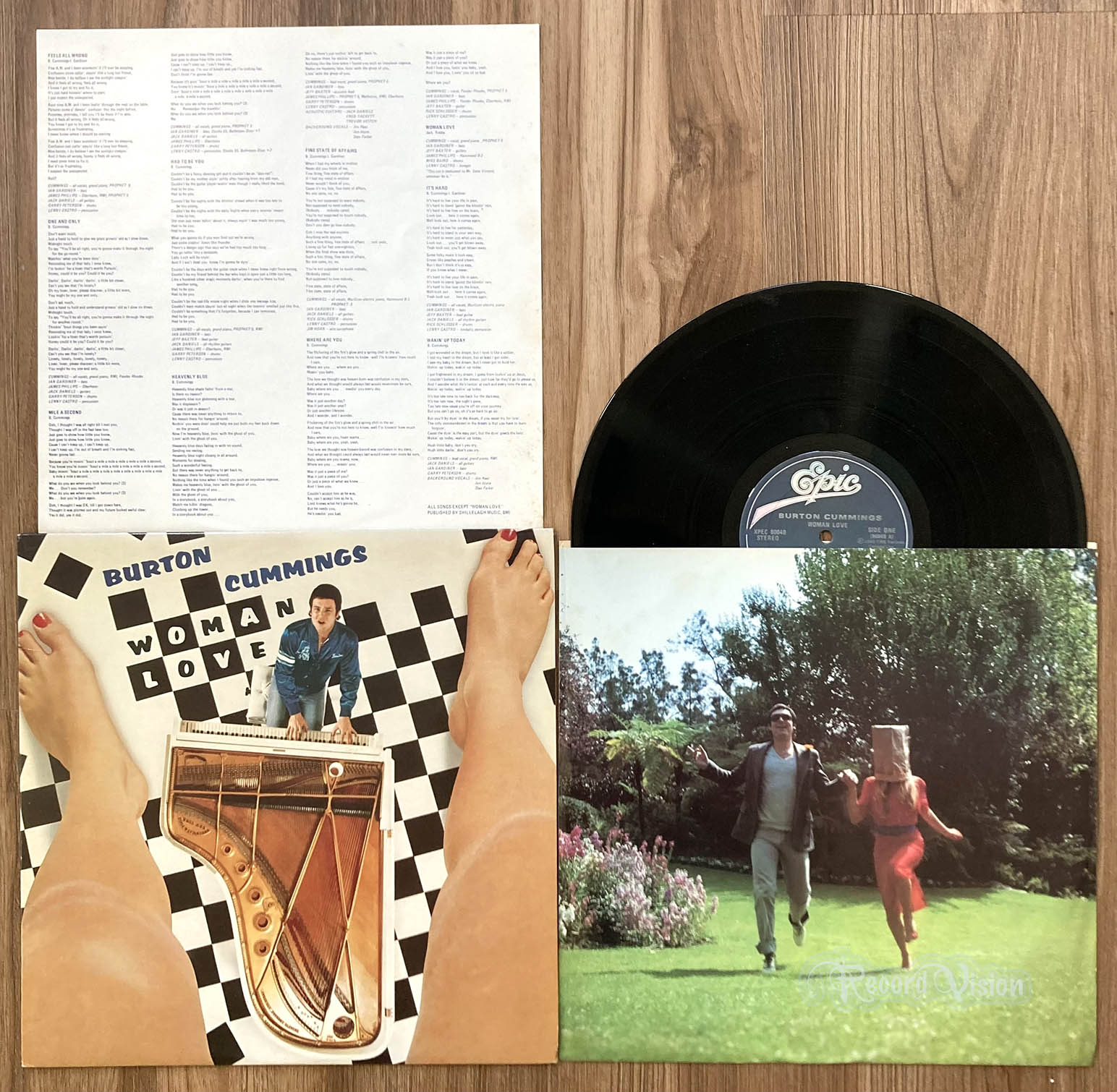 Burton Cummings - Woman Love (front cover) Vinyl