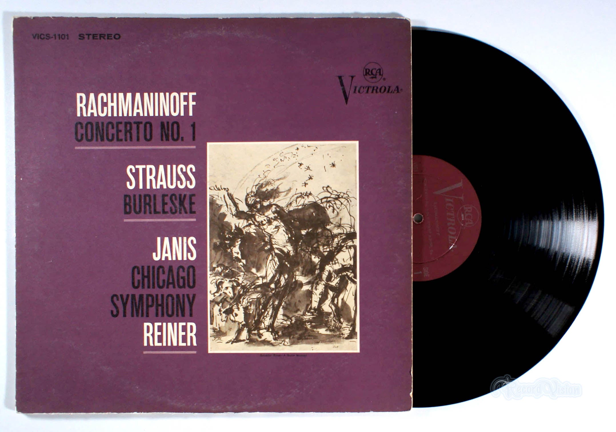 Byron Janis - Concerto No. 1 / Burleske (front cover) Vinyl