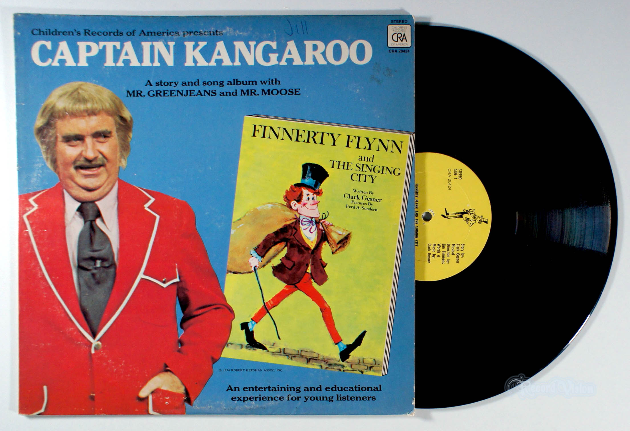Captain Kangaroo - Finnerty Flynn and the Singing City (front cover) Vinyl