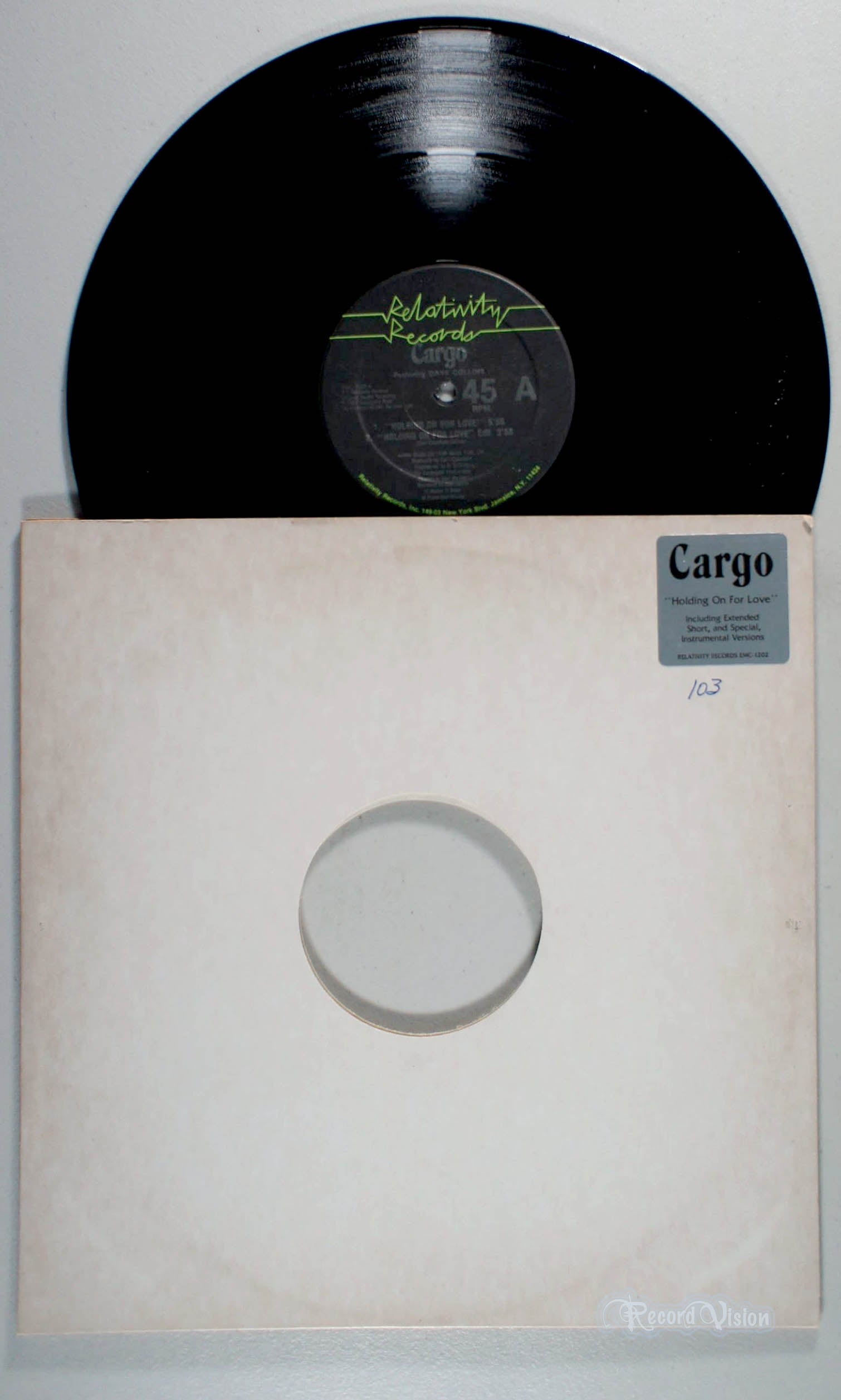 Cargo - Holding on For Love (front cover) Vinyl