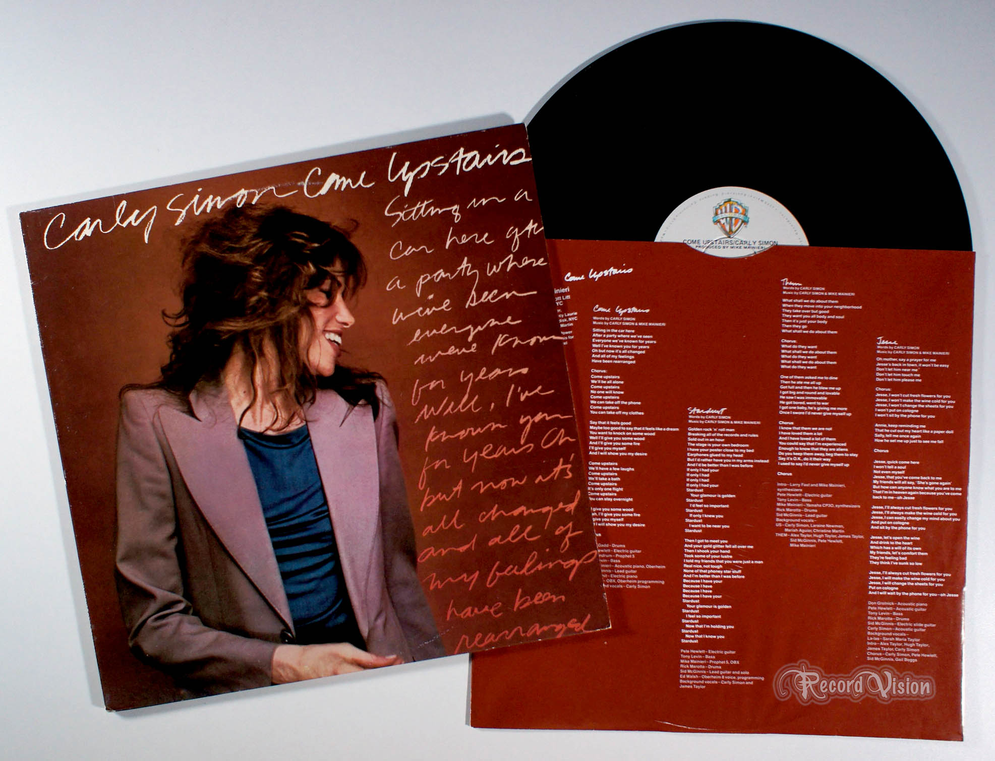 Carly Simon - Come Upstairs (front cover) Vinyl