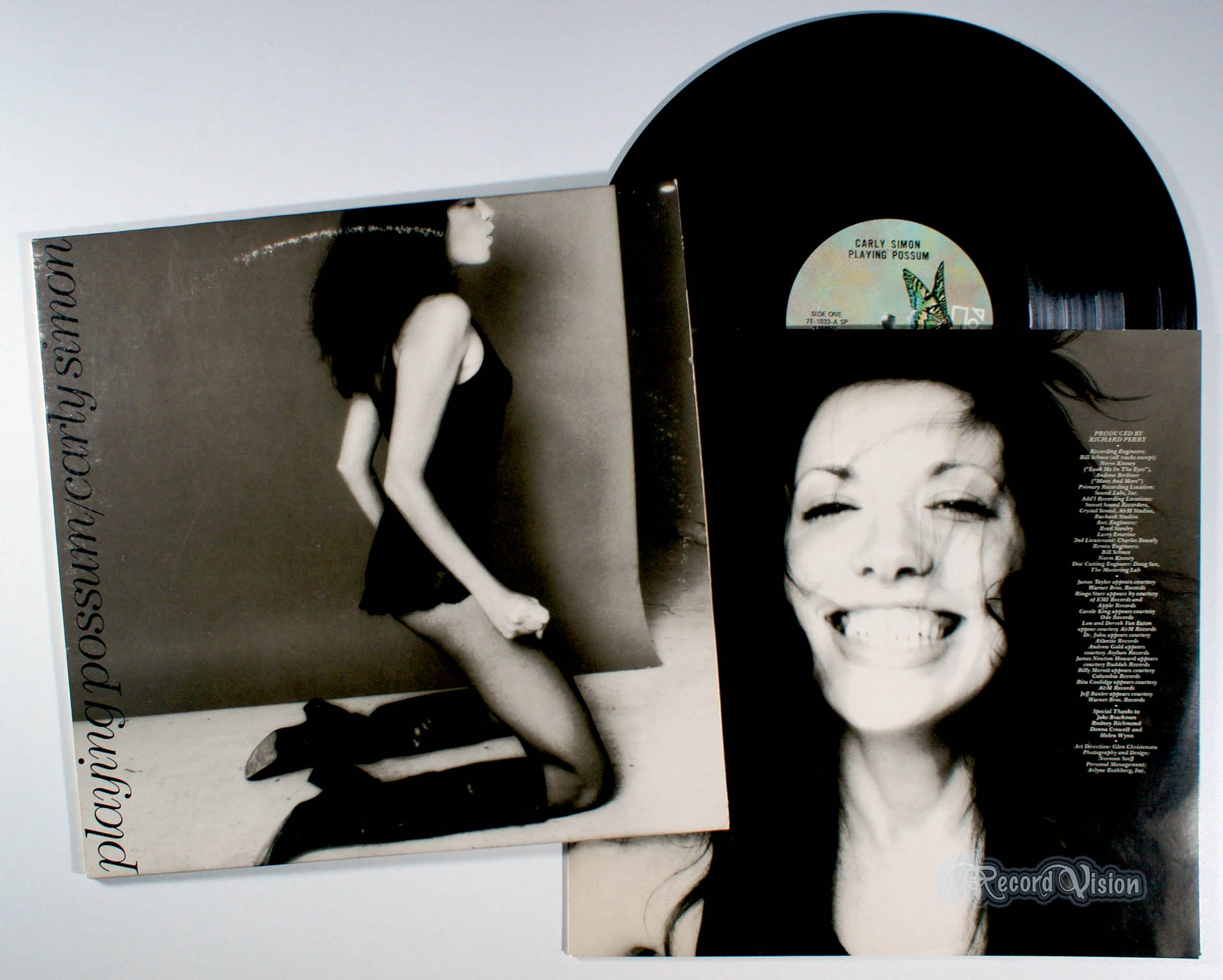 Carly Simon - Playing Possum (front cover) Vinyl