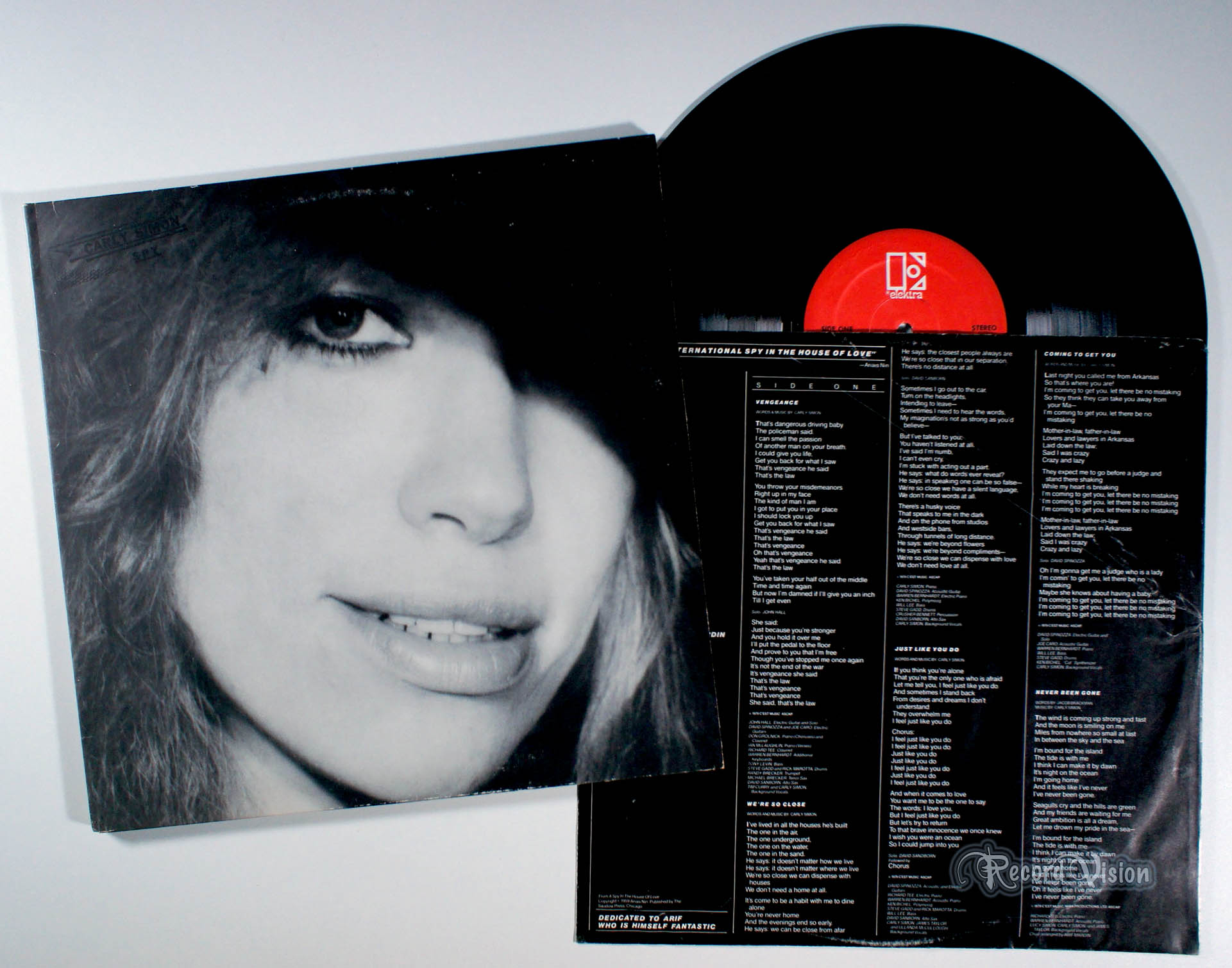 Carly Simon - Spy (front cover) Vinyl