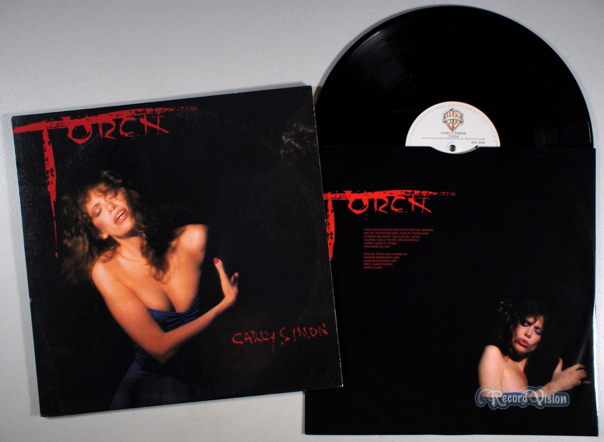 Carly Simon - Torch (front cover) Vinyl