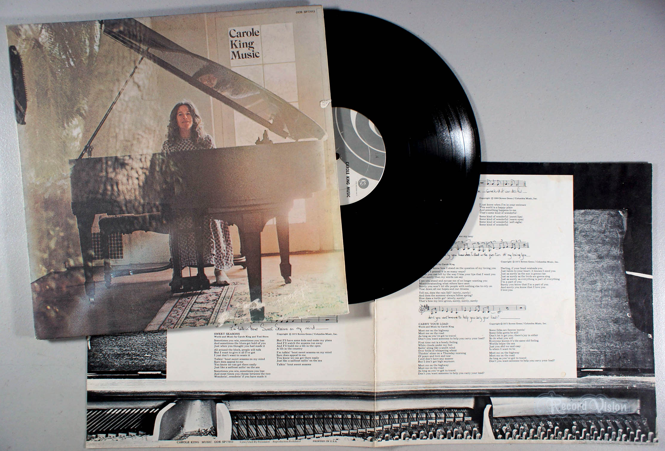 Carole King - Music (front cover) Vinyl