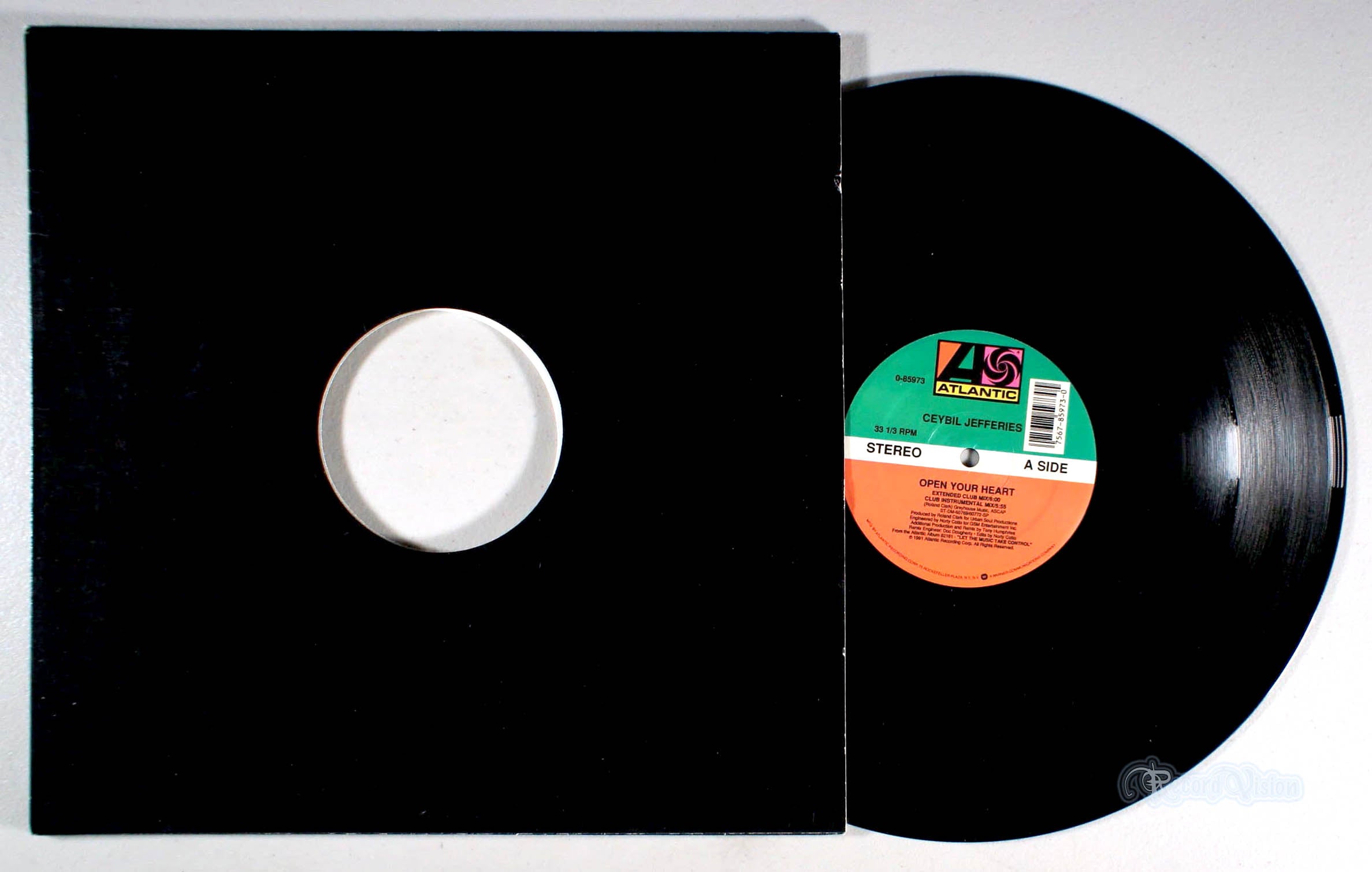 Ceybil Jefferies - Open Your Heart (12" Single) (front cover) Vinyl