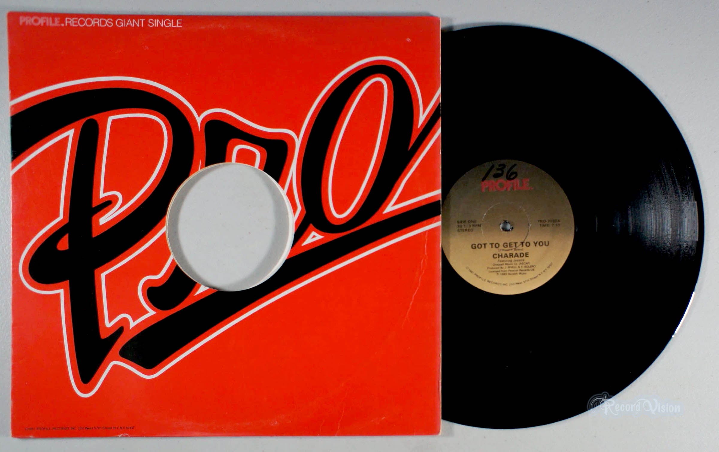 Charade - Got to Get to You (front cover) Vinyl