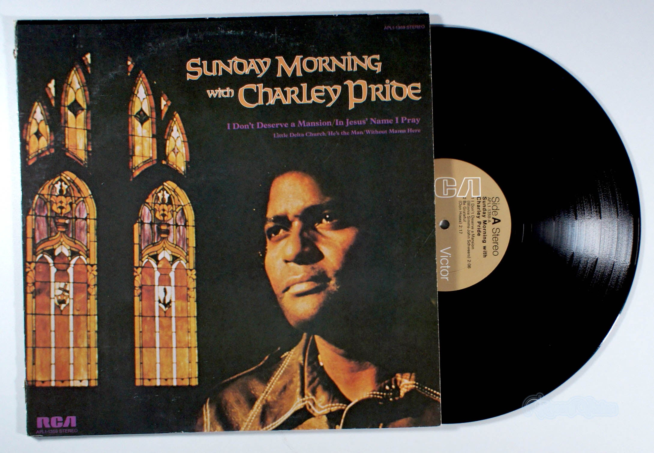 Charley Pride - Sunday Morning With (front cover) Vinyl