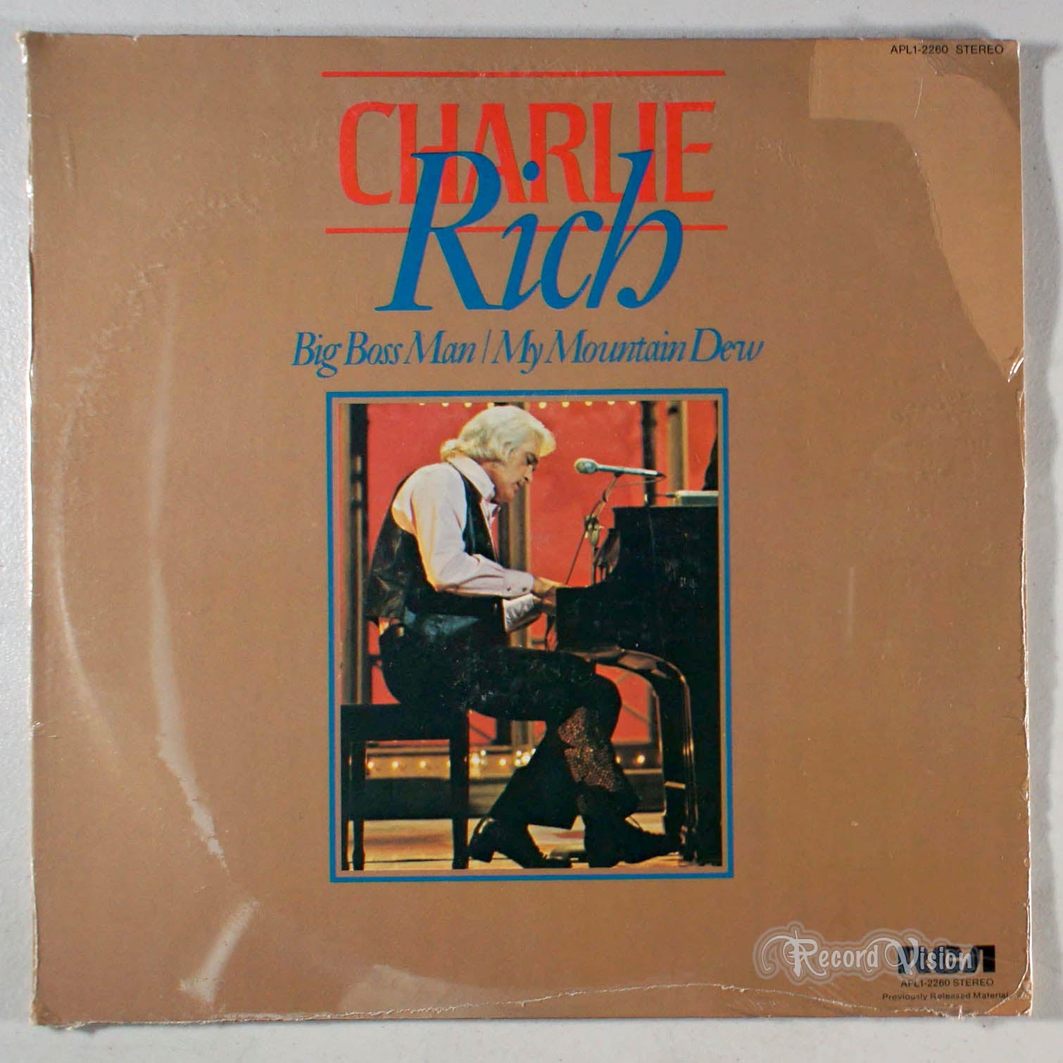 Charlie Rich - Big Boss Man / My Mountain Dew (front cover) Vinyl