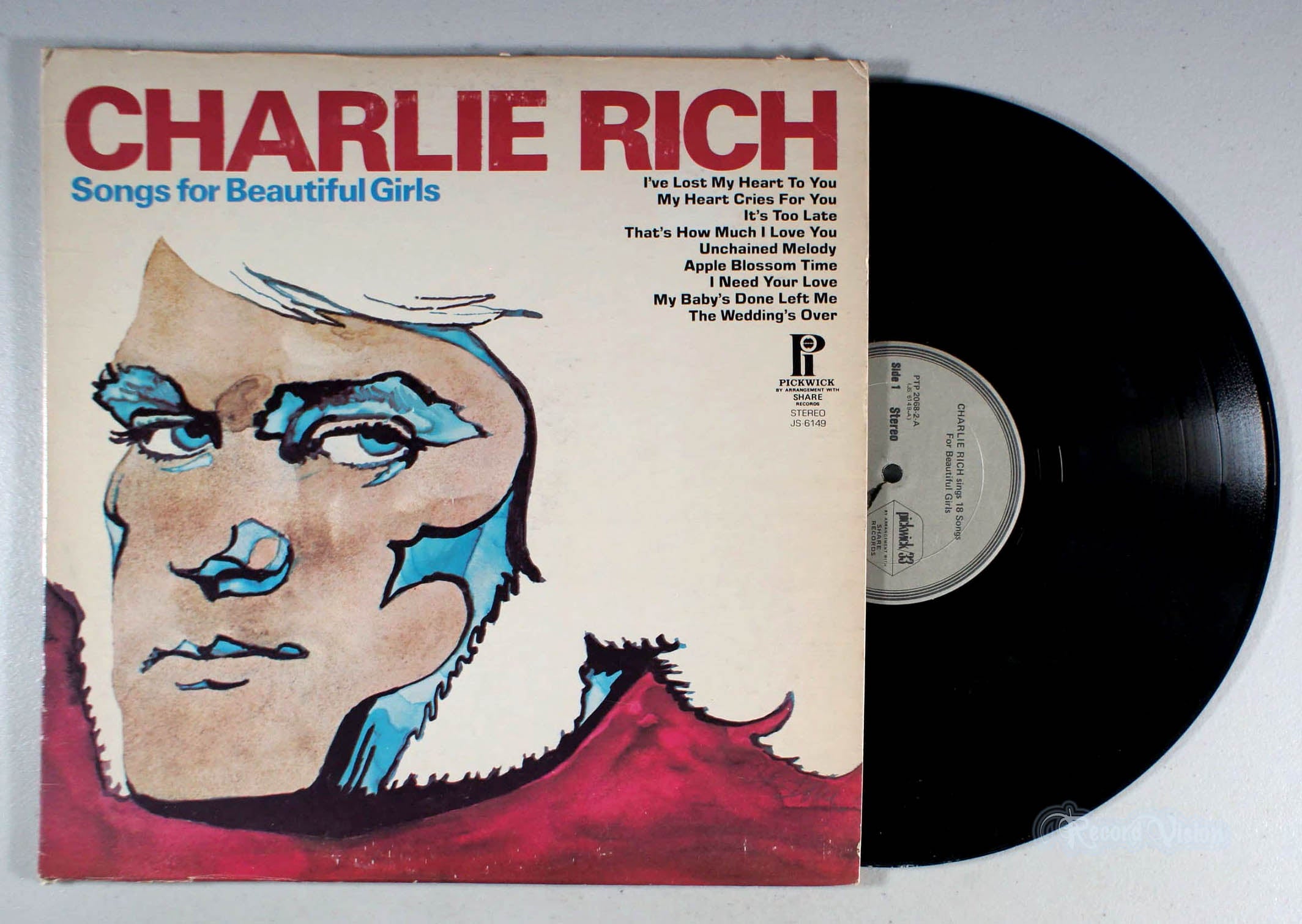 Charlie Rich - Songs For Beautiful Girls (front cover) Vinyl