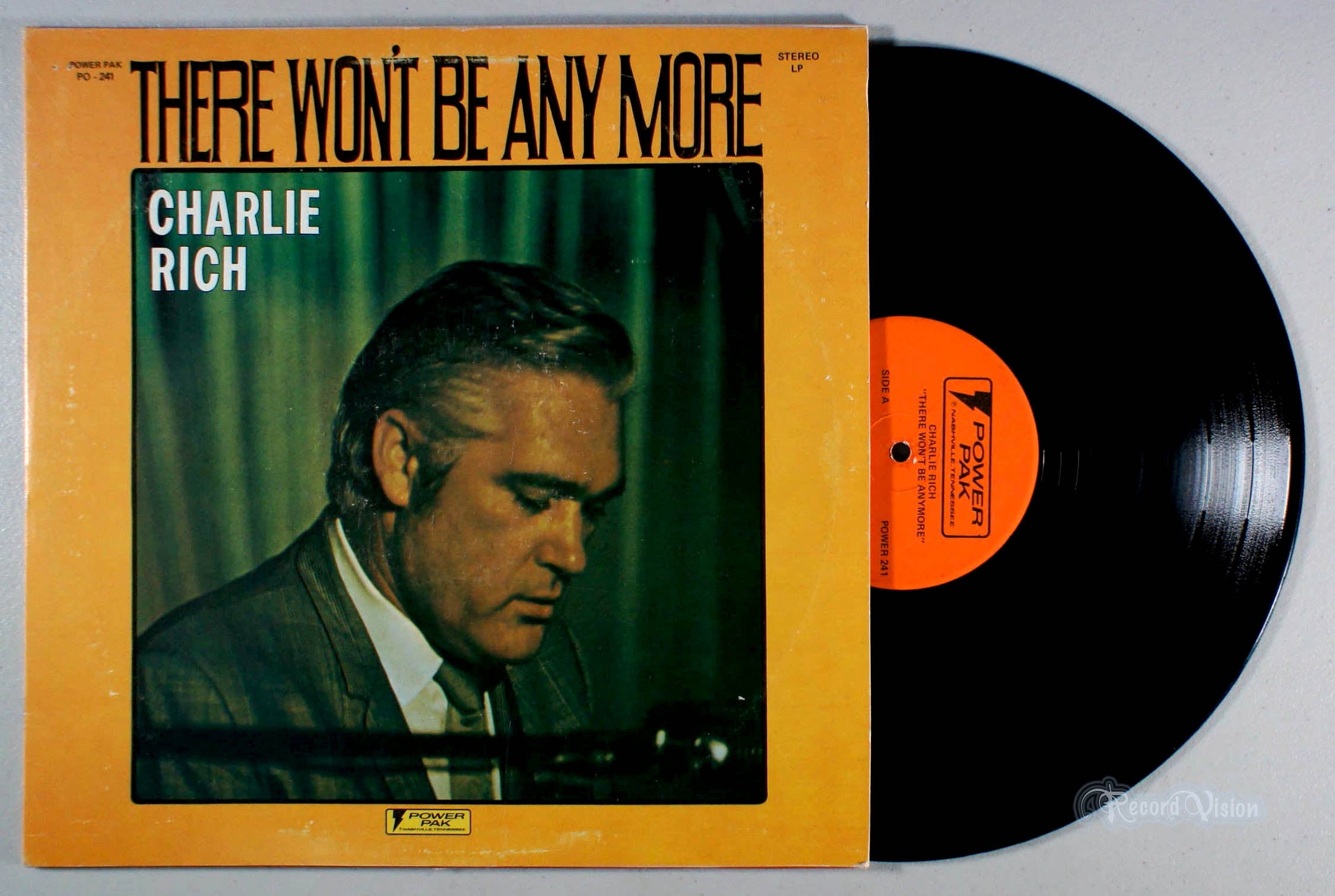 Charlie Rich - There Won't Be Any More (front cover) Vinyl