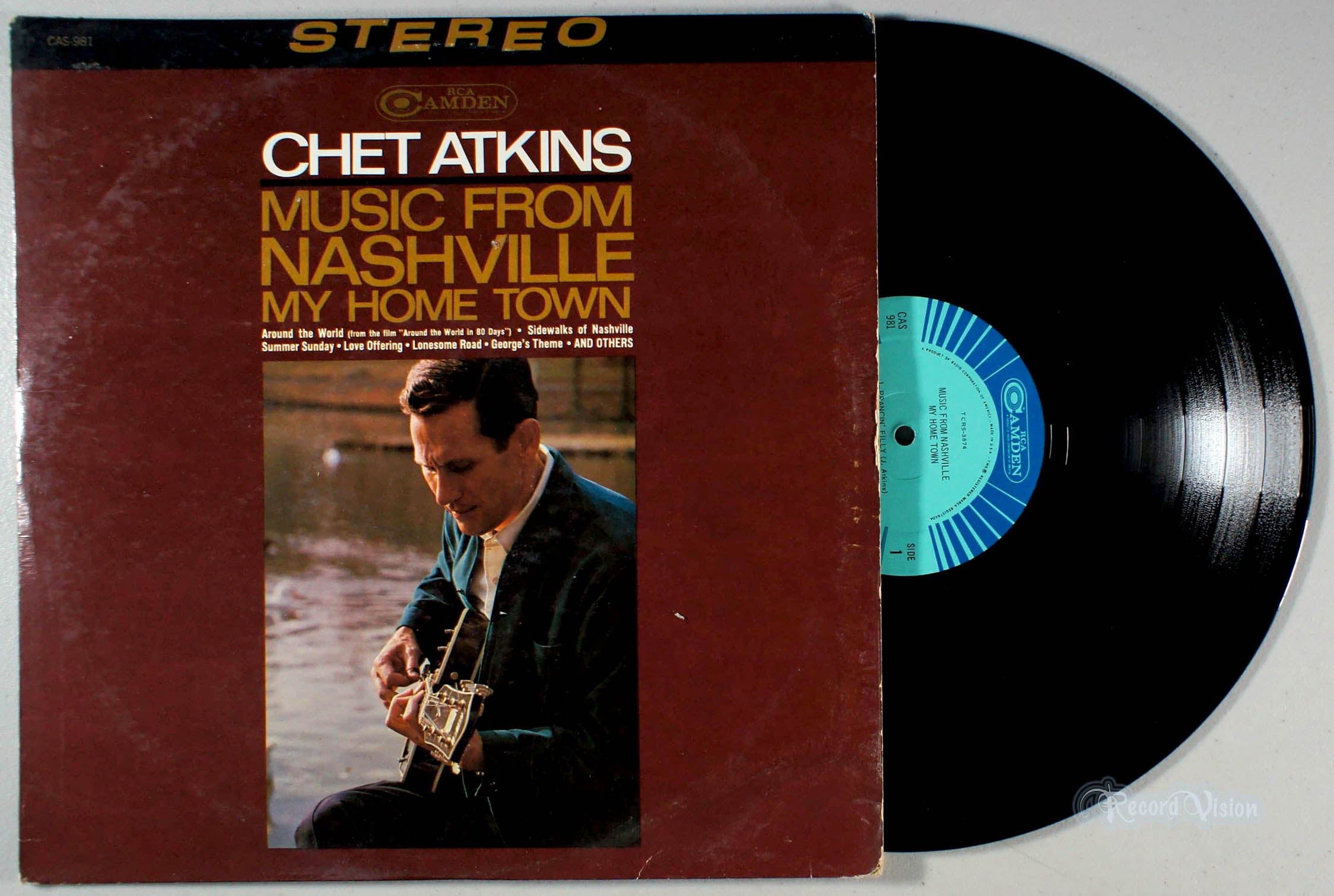 Chet Atkins - Music From Nashville My Home Town (front cover) Vinyl