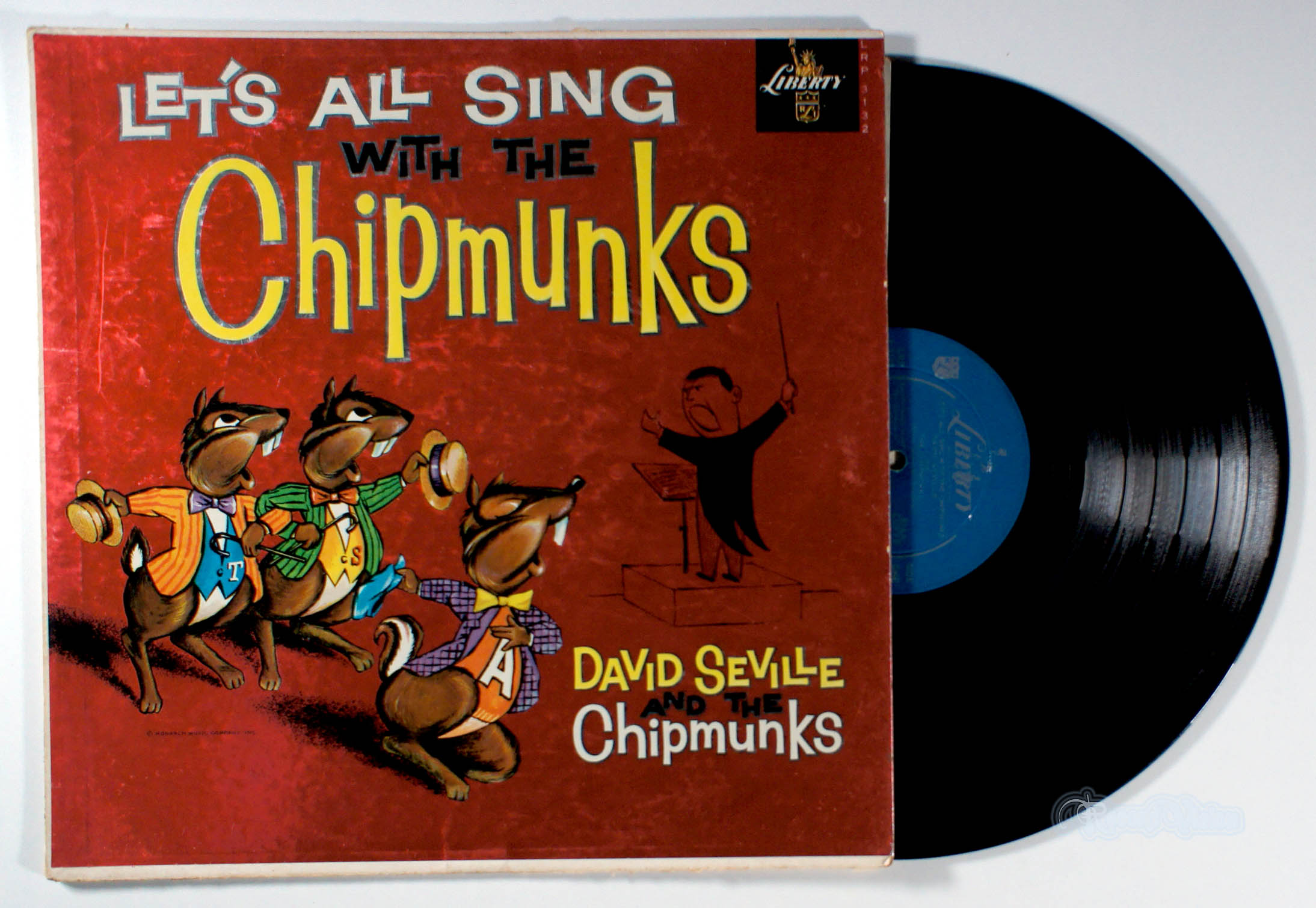 Chipmunks - Let's All Sing With David Seville (front cover) Vinyl