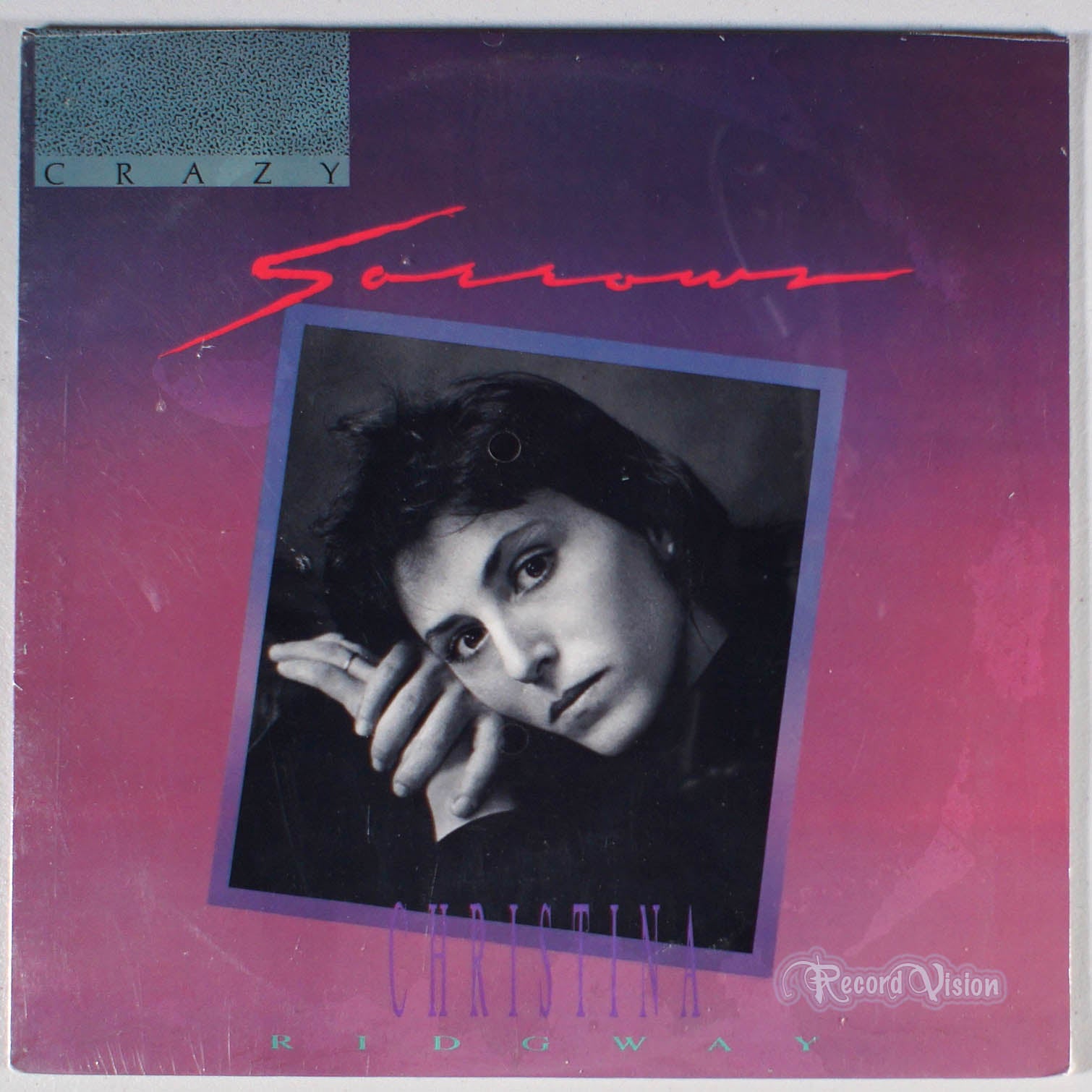 Christina Ridgway - Crazy Sorrows (front cover) Vinyl