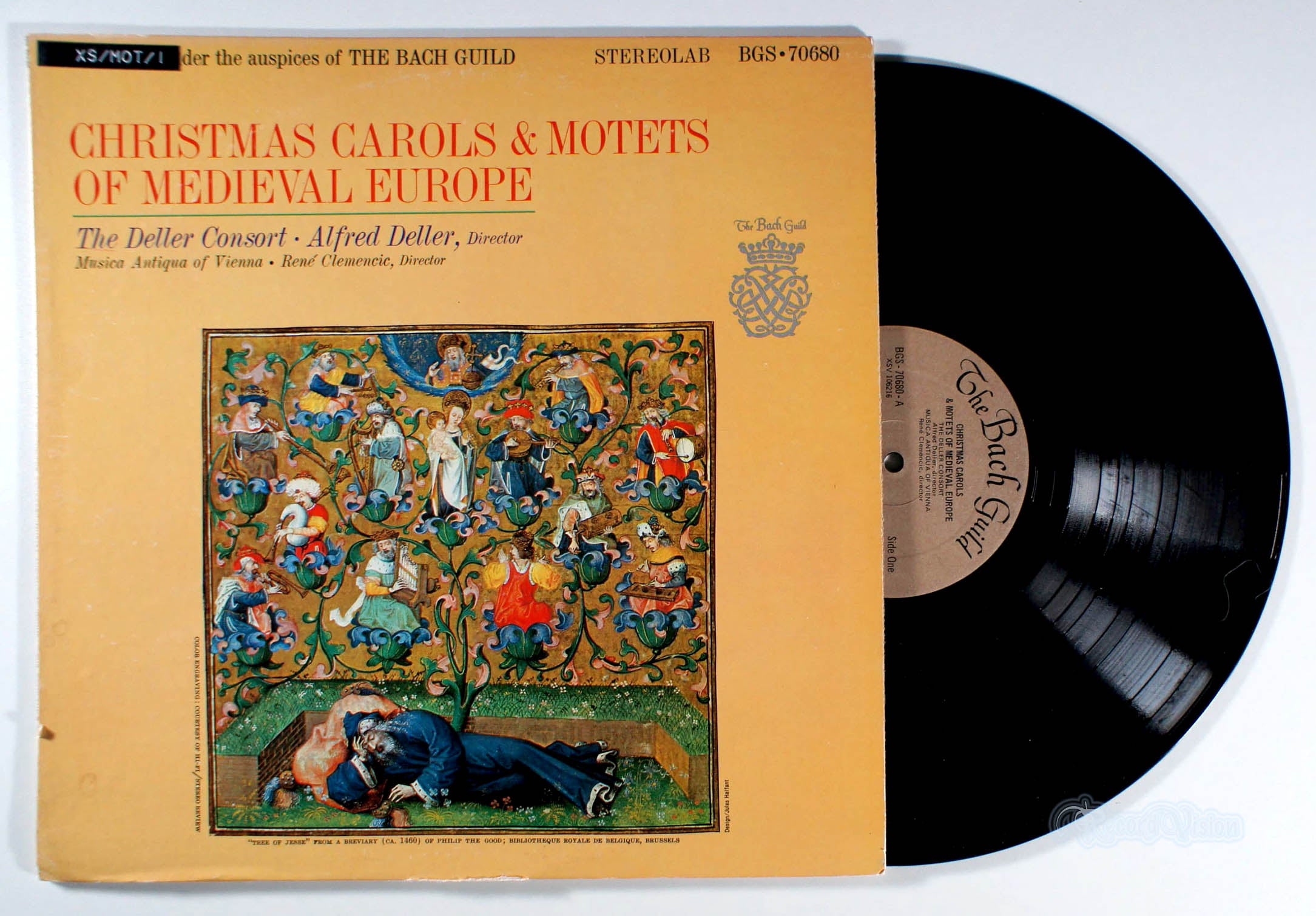 Christmas Carols & Motets Of Medieval Europe (front cover) Vinyl
