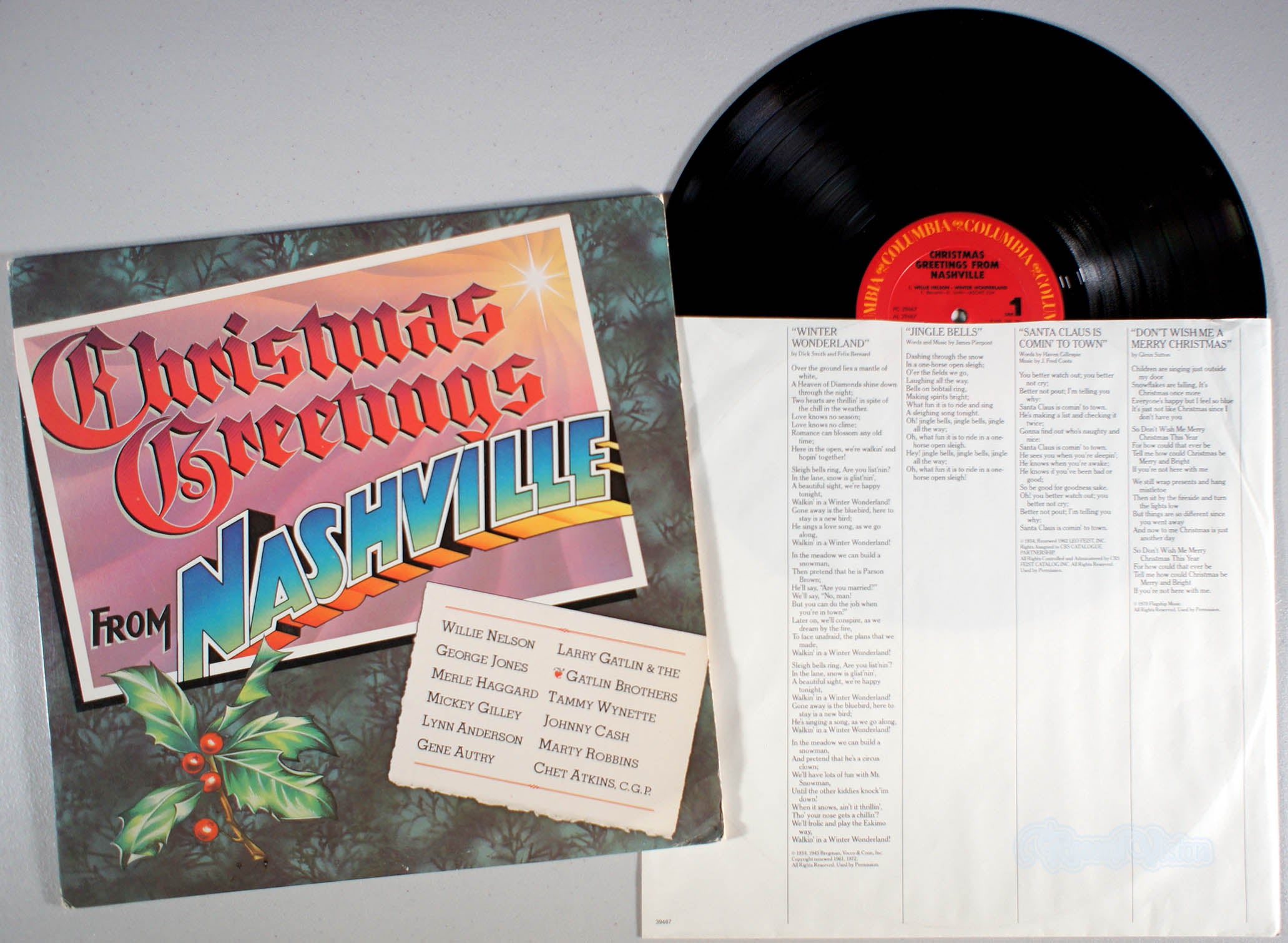 Christmas Greetings from Nashville (front cover) Vinyl
