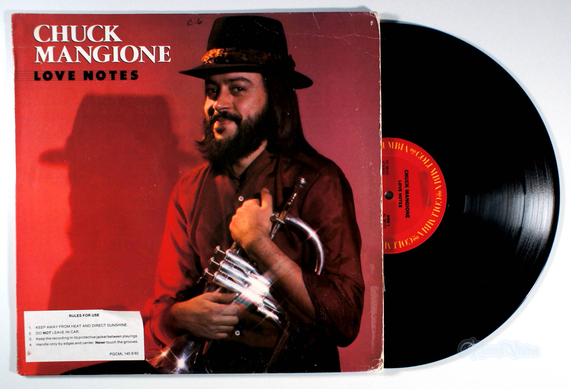 Chuck Mangione - Love Notes (front cover) Vinyl