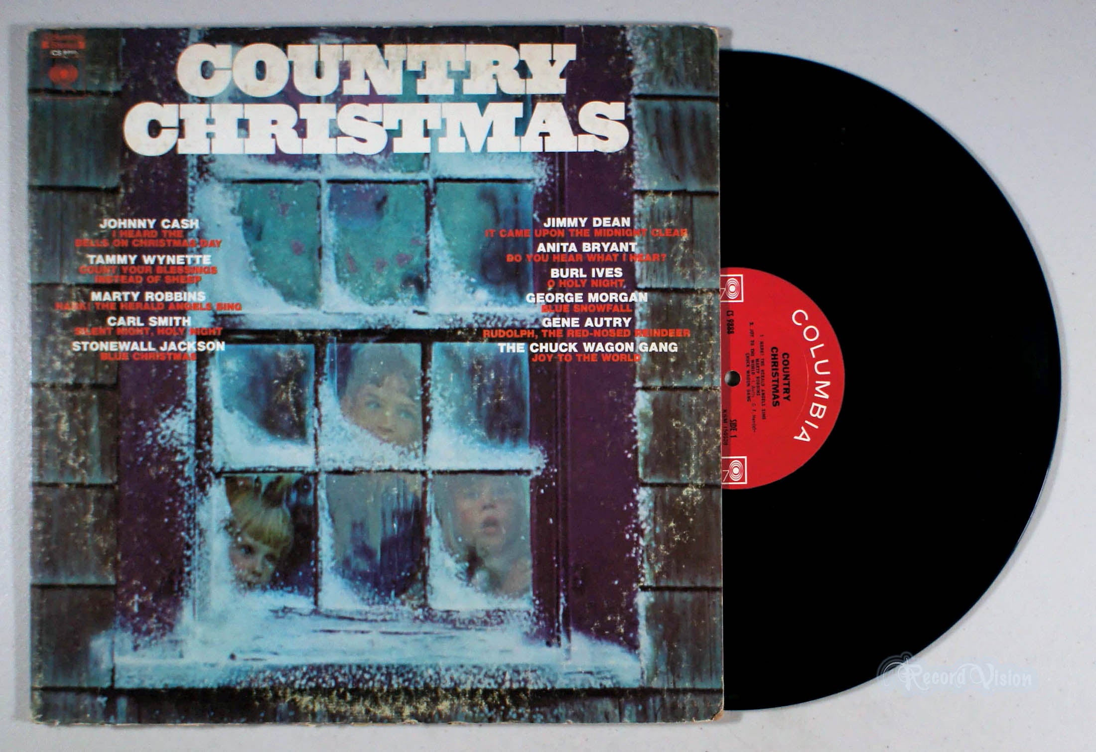 Country Christmas (Columbia) (front cover) Vinyl