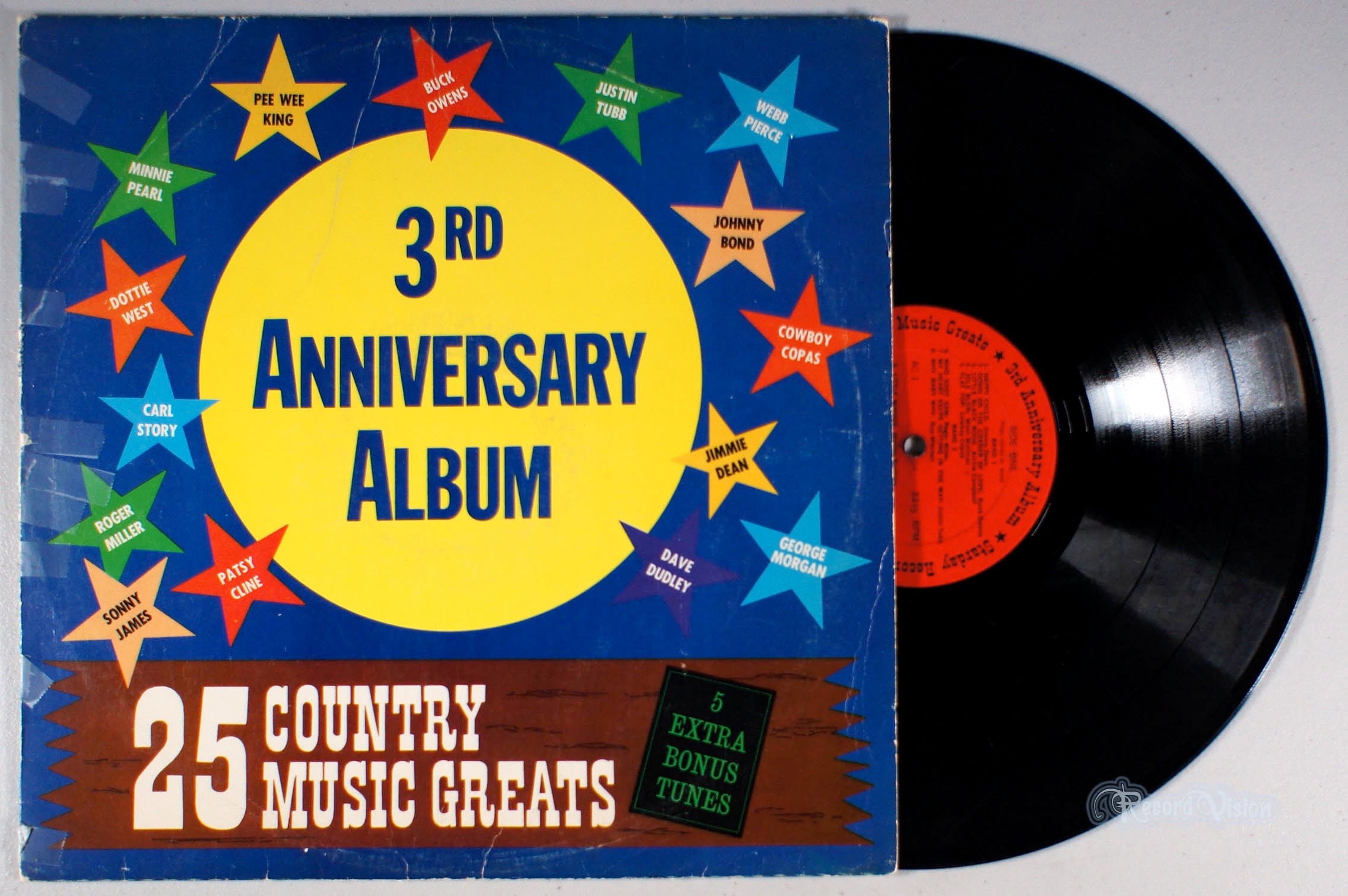 Country Music Greats: Third Anniversary Album (front cover) Vinyl