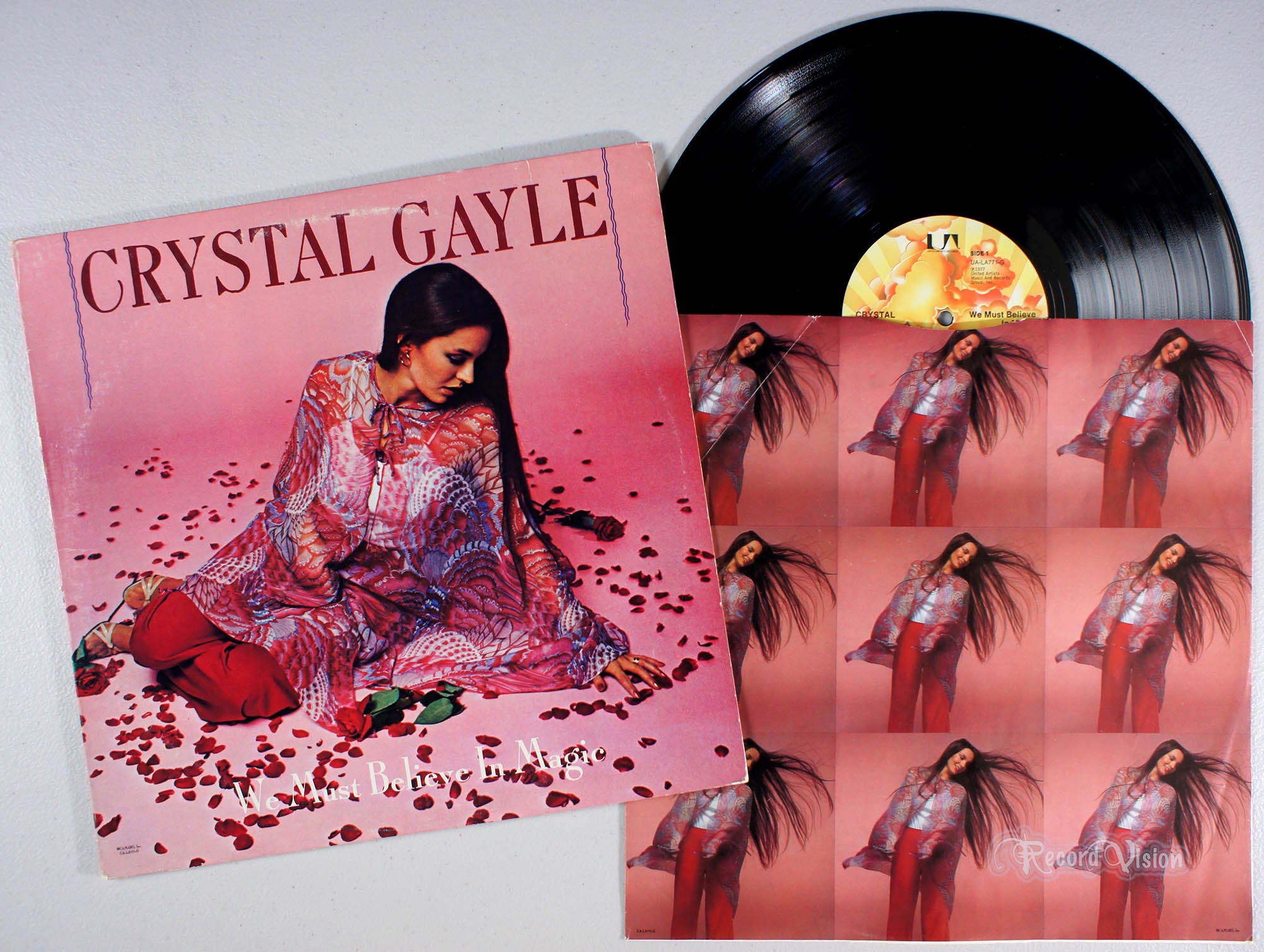 Crystal Gayle - We Must Believe in Magic (front cover) Vinyl