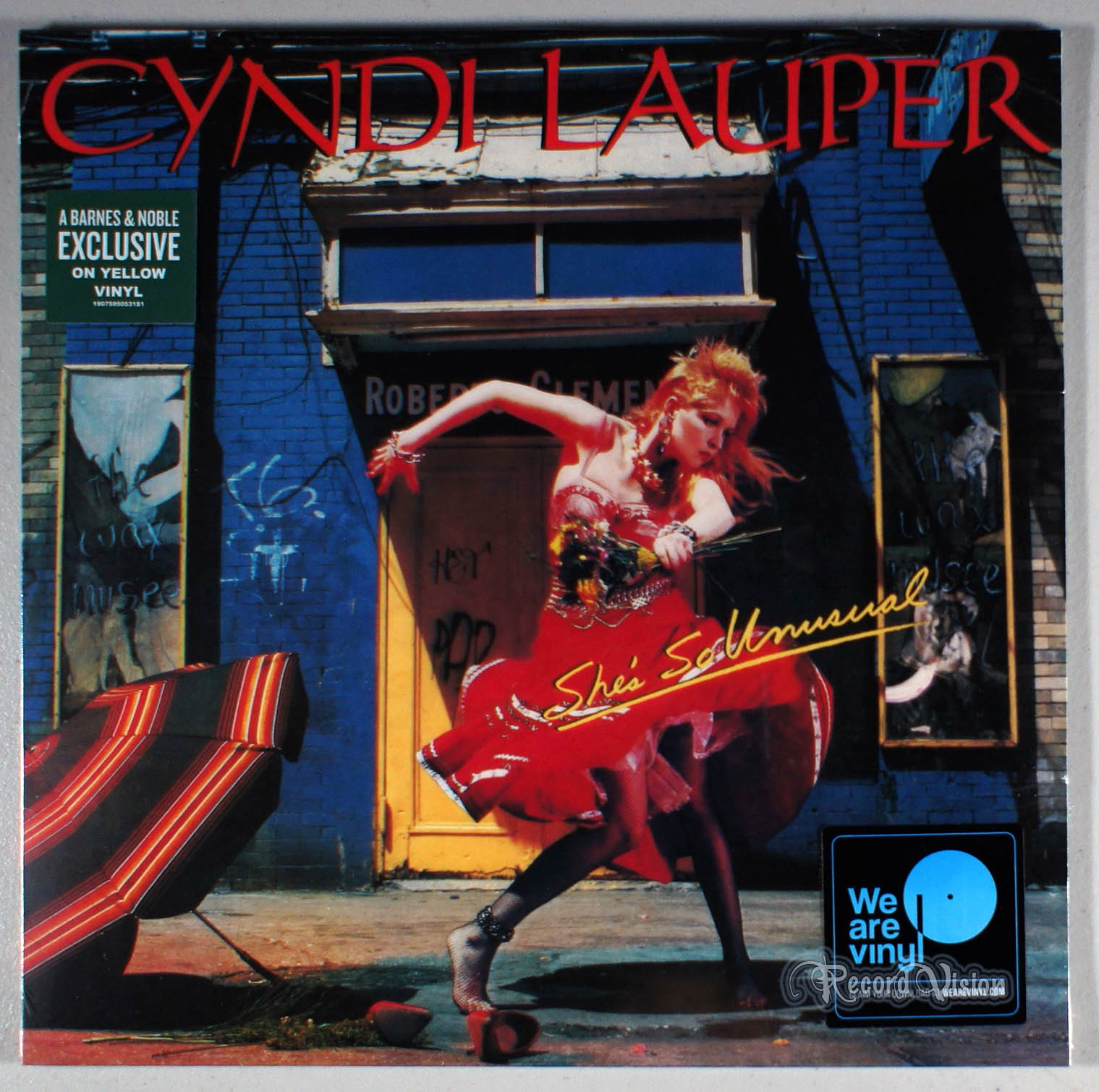 Cyndi Lauper - She's So Unusual (Yellow) (front cover) Vinyl