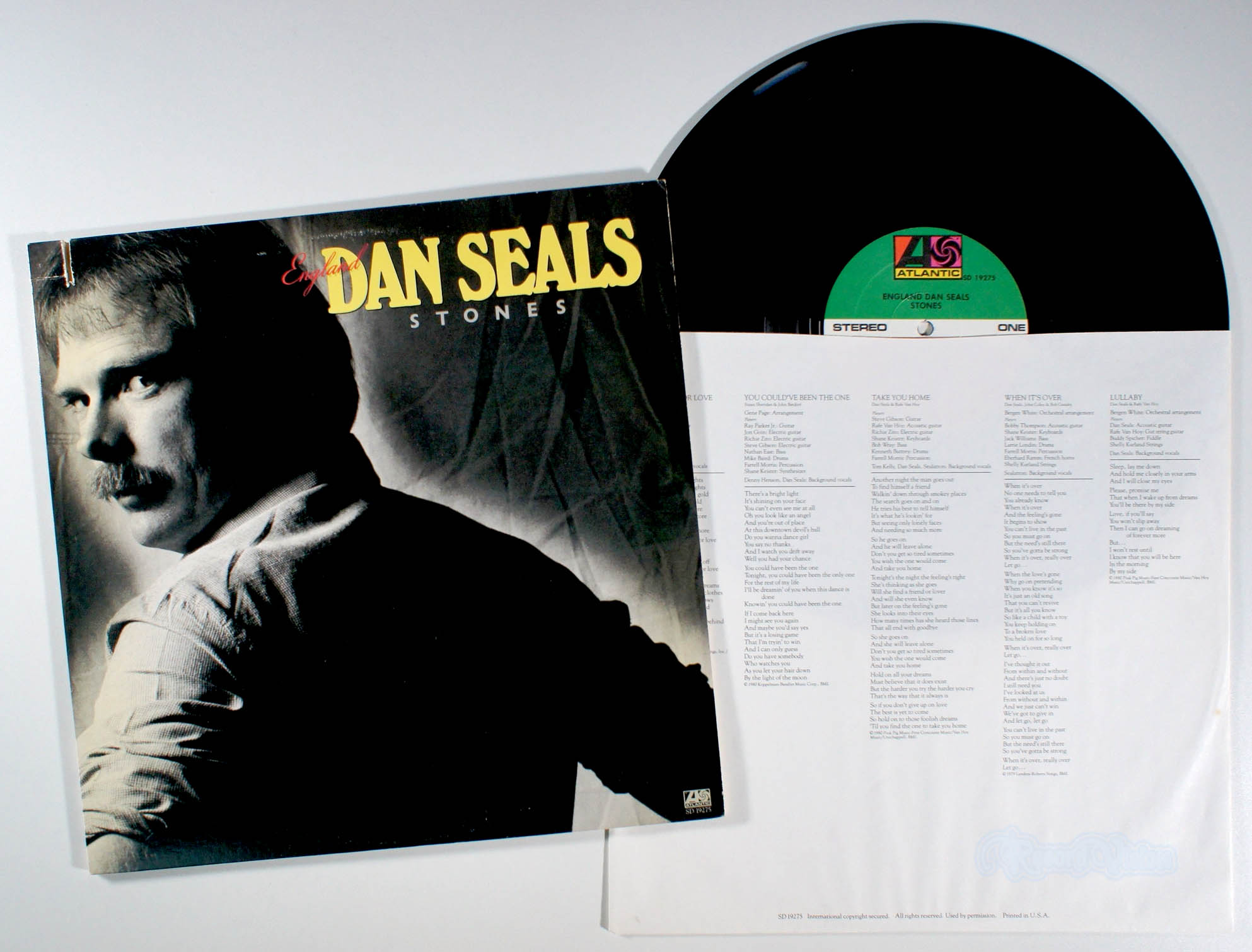 Dan Seals - Stones (front cover) Vinyl