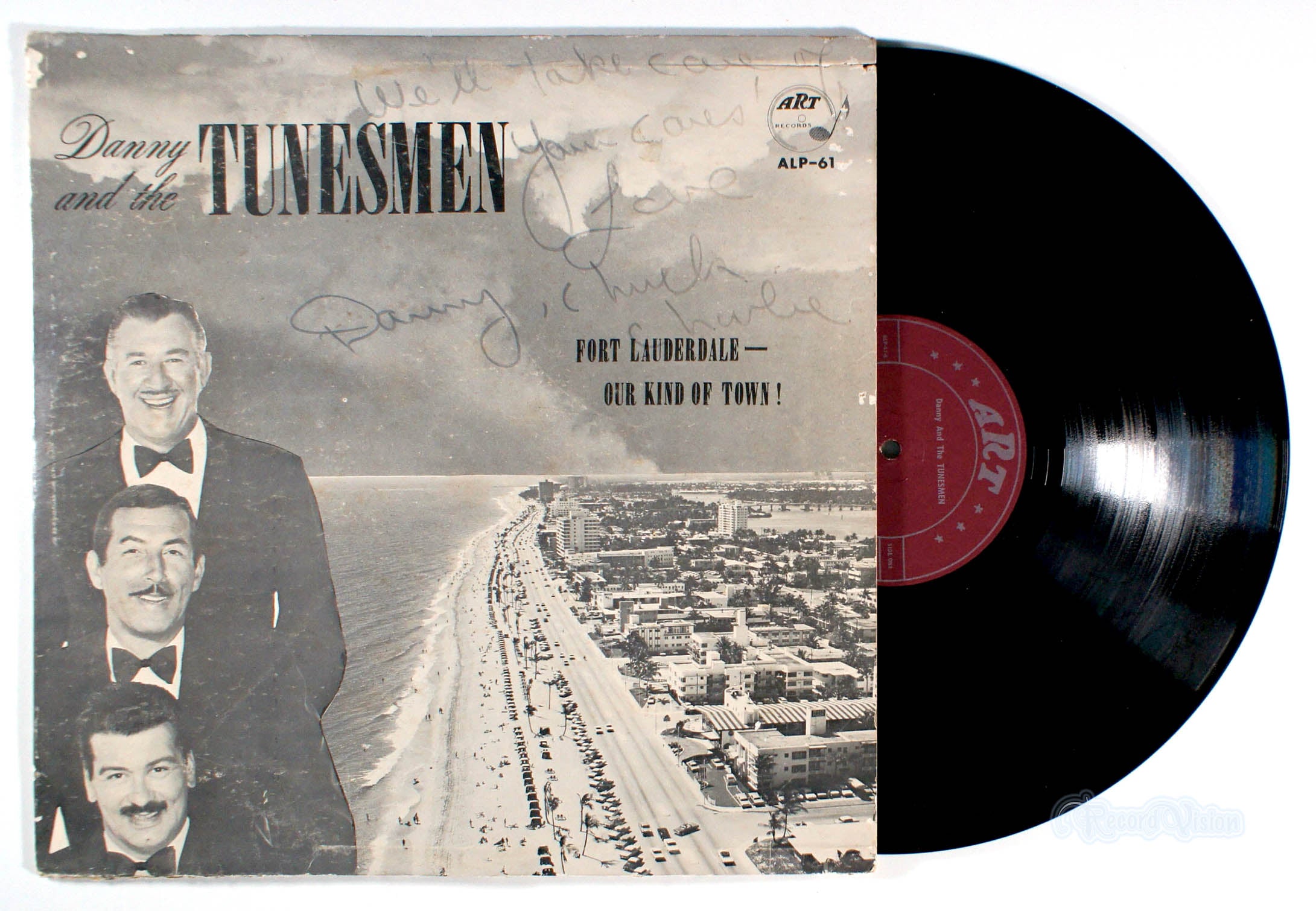 Danny and The Tunesmen - Fort Lauderdale – Our Kind of Town (front cover) Vinyl