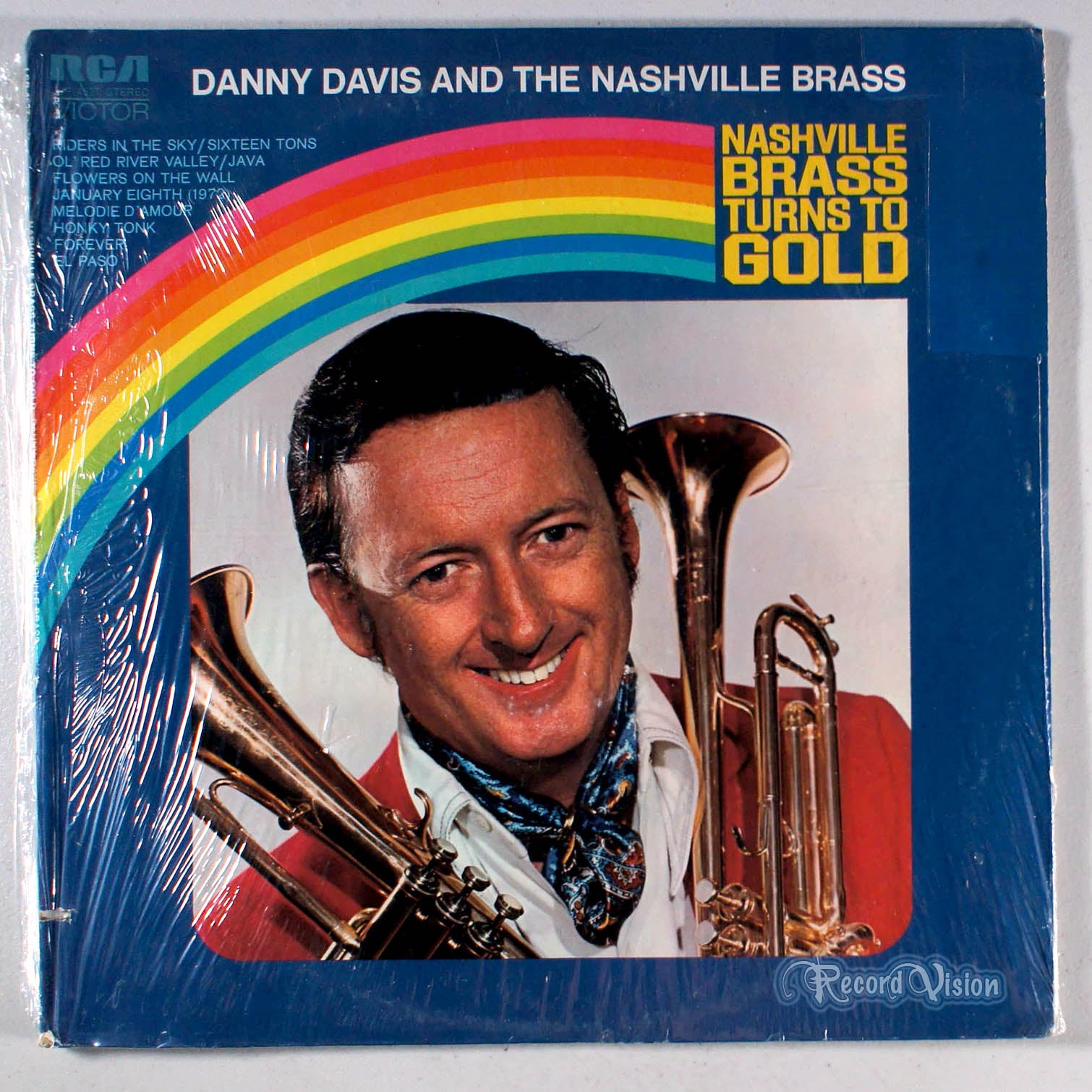 Danny Davis - Nashville Brass Turns to Gold (front cover) Vinyl