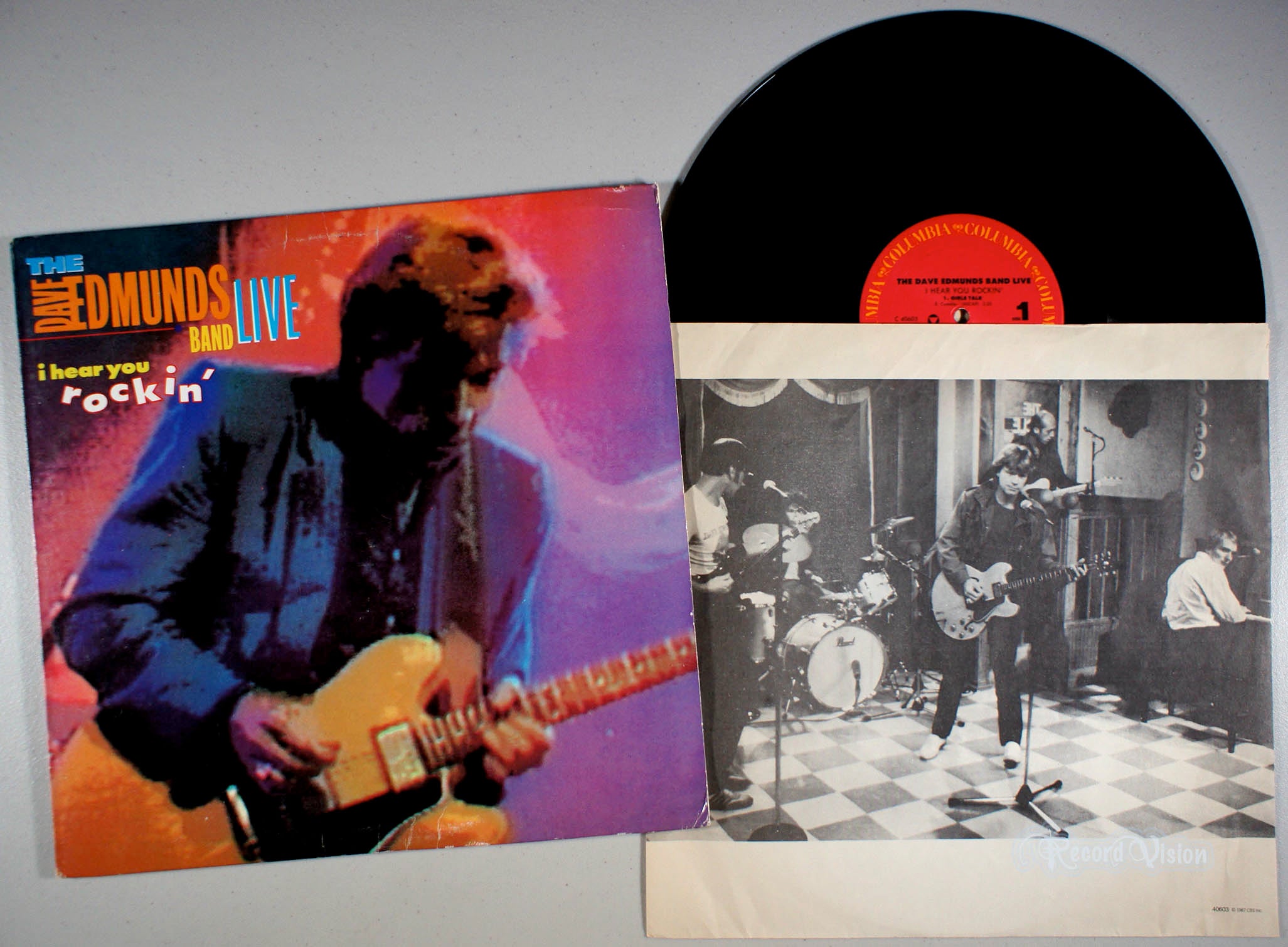 Dave Edmunds Band - Live: I Hear You Rockin' (front cover) Vinyl