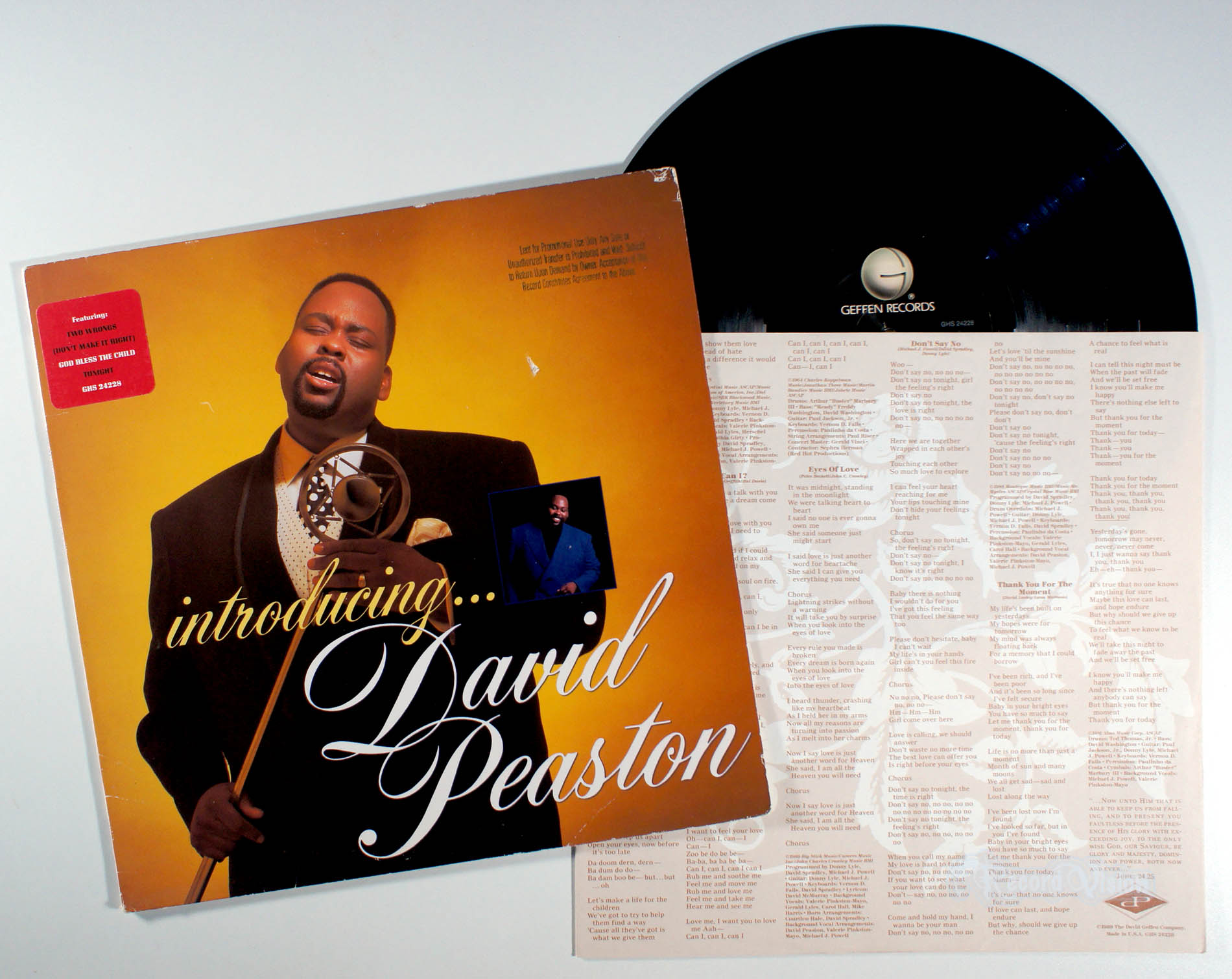 David Peaston - Introducing (front cover) Vinyl
