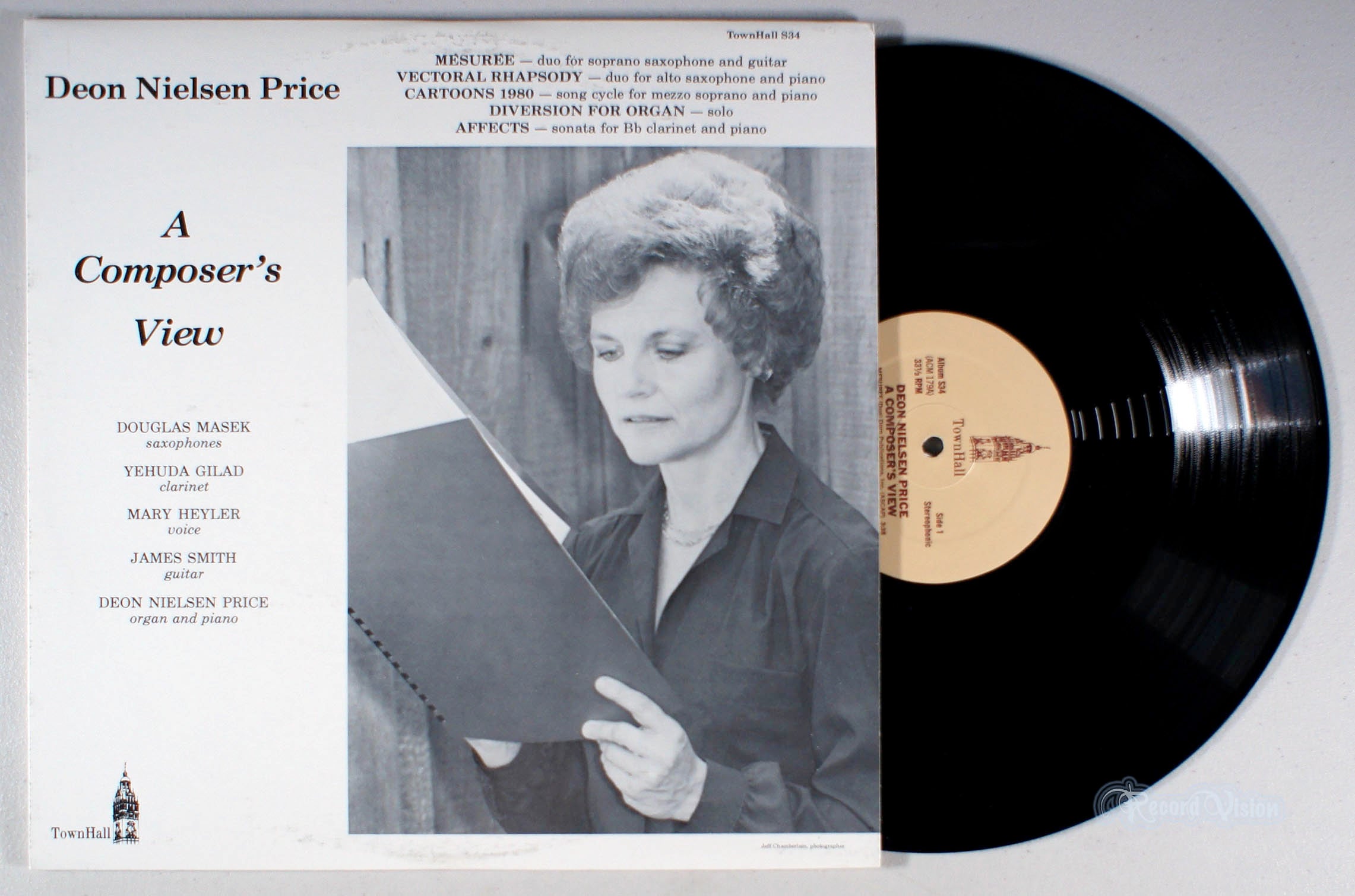 Deon Nielsen Price - A Composer's View (front cover) Vinyl