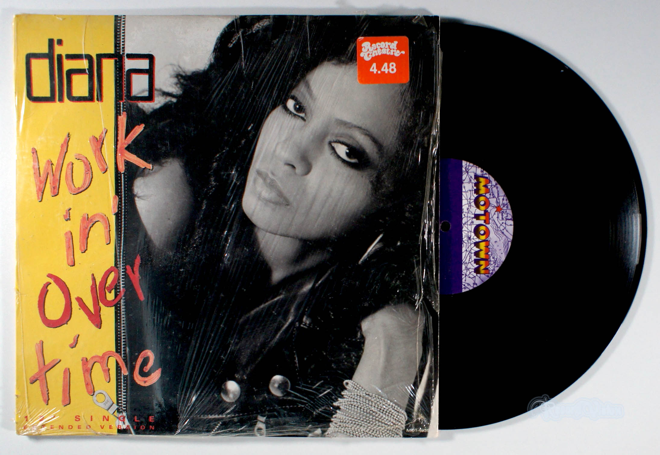 Diana Ross - Workin' Overtime (12" Single) (front cover) Vinyl
