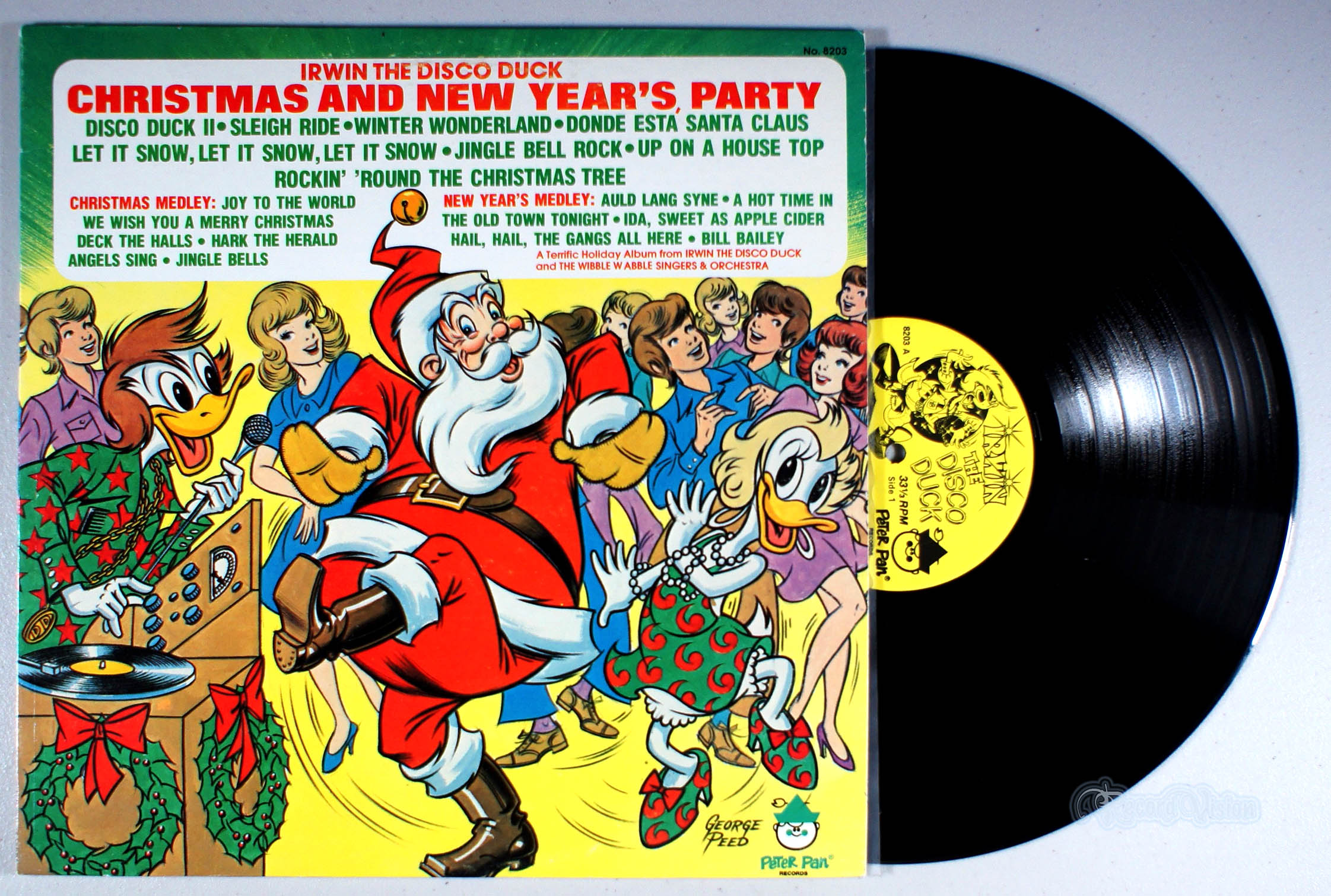 Disco Duck - Christmas and New Year's Party (front cover) Vinyl